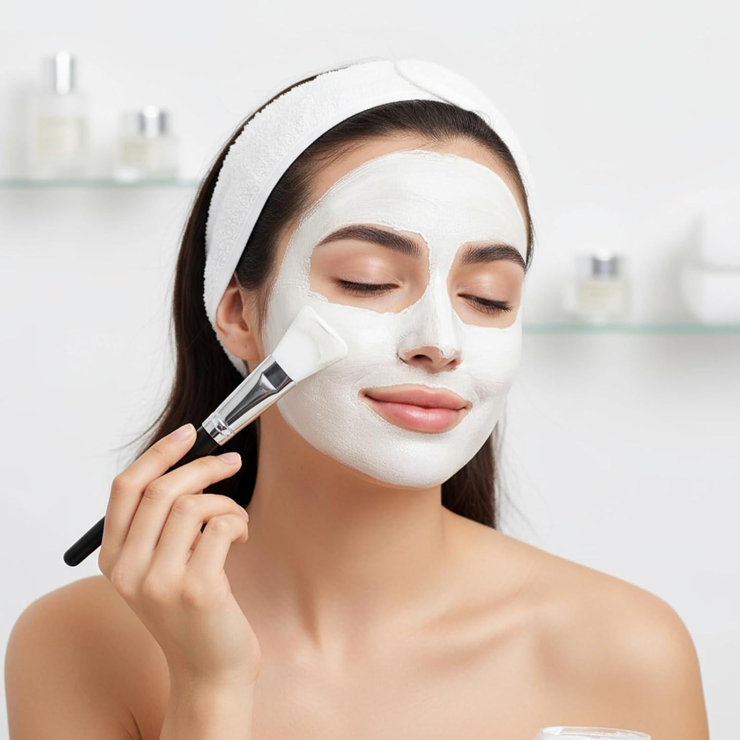 Juego de 7 Aplicadores de Mascarilla Facial de Silicona FdcZeyxior