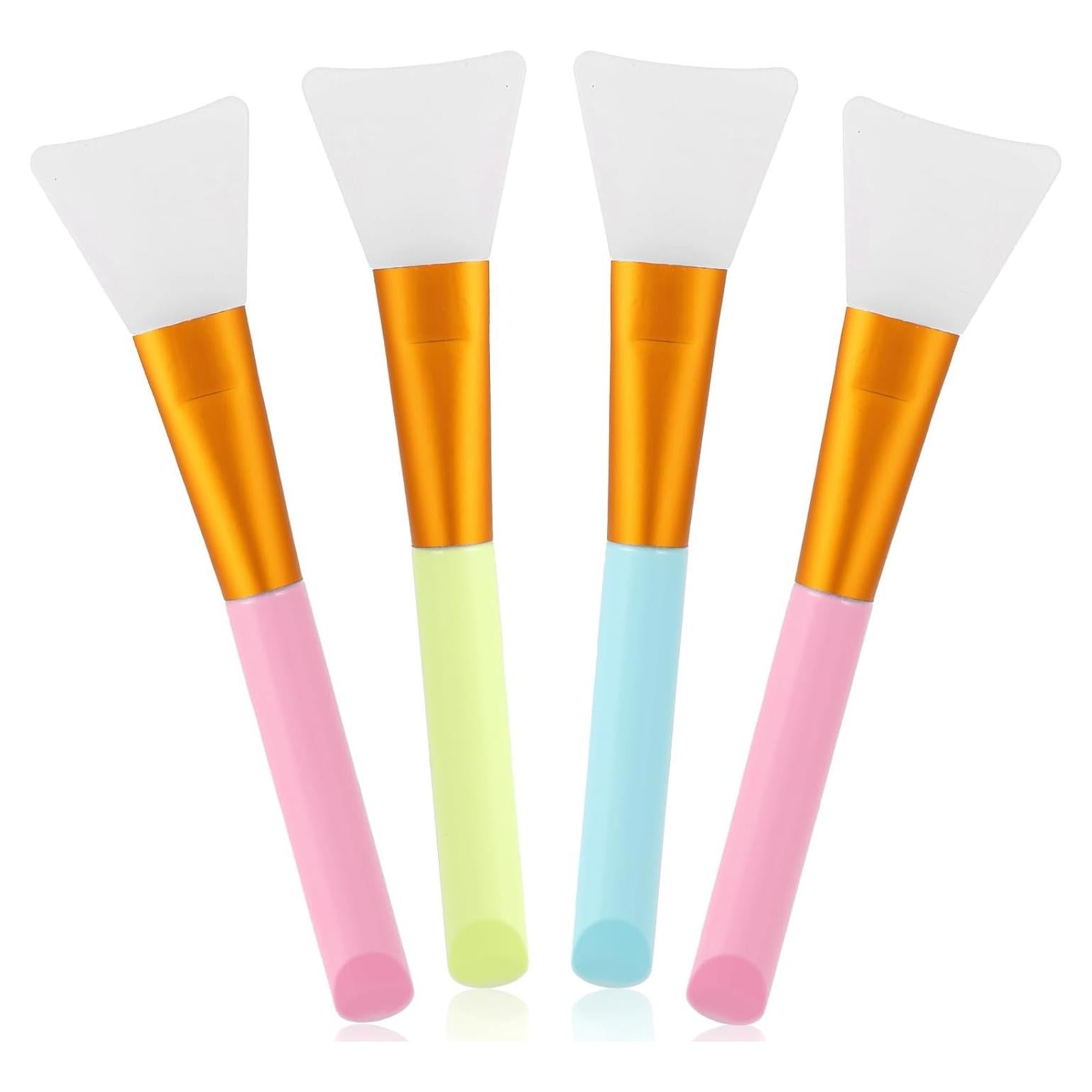 4 Piezas Brochas de Silicona Tucnoeu para Mascarilla Facial