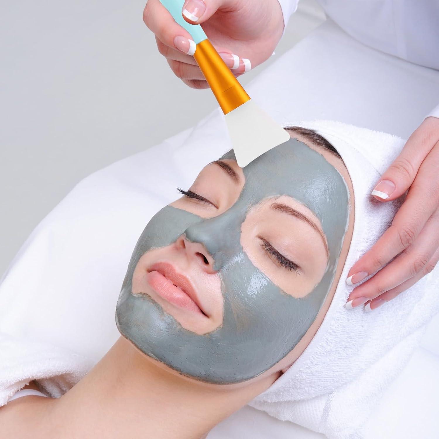 4 Piezas Brochas de Silicona Tucnoeu para Mascarilla Facial