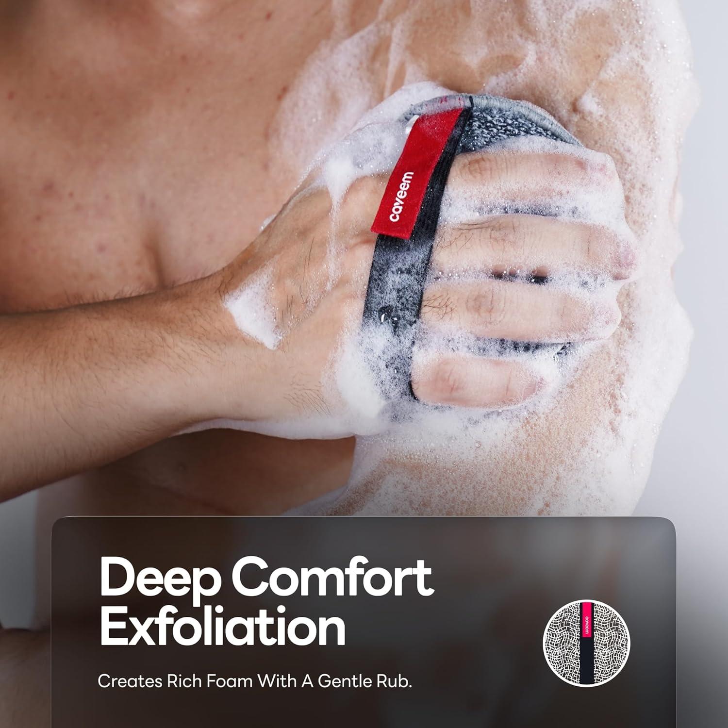 Esponja Exfoliante Corporal Caveem Redonda Gruesa 2 Pzas