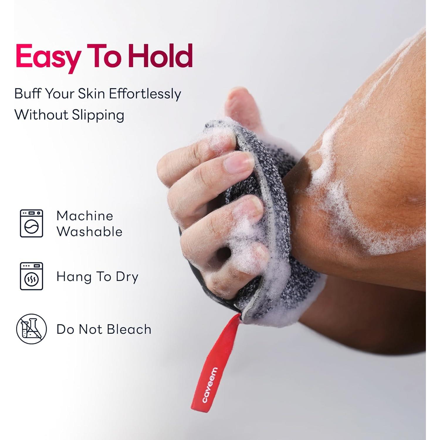 Esponja Exfoliante Corporal Caveem Redonda Gruesa 2 Pzas