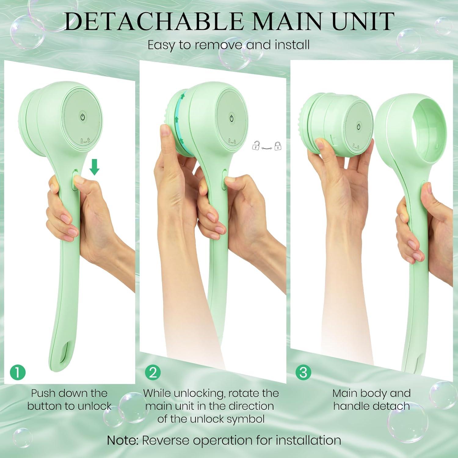 Cepillo Corporal Eléctrico Suteng 5 en 1 Impermeable IPX7