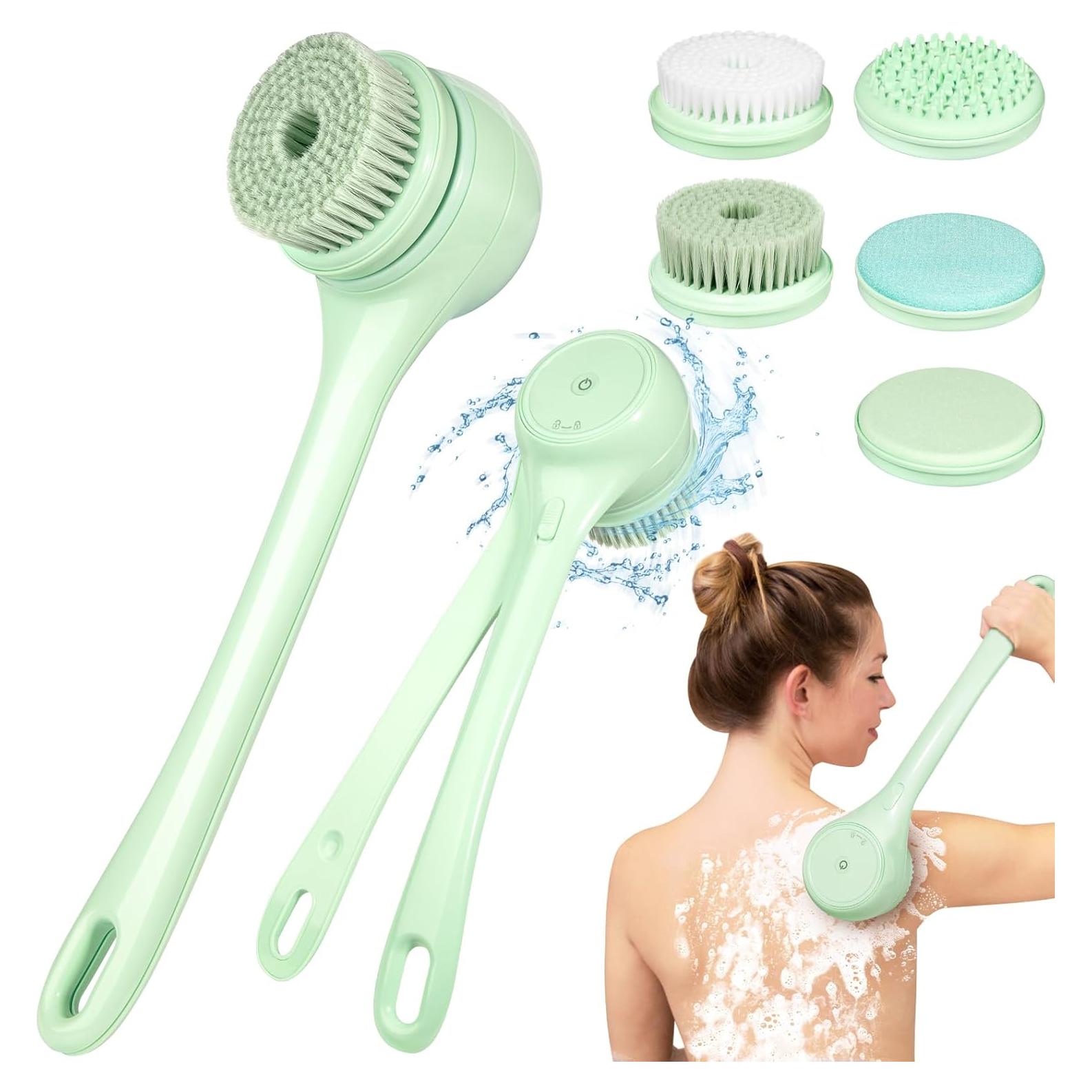 Cepillo Corporal Eléctrico Exfoliante Keweis QZY-808 Verde