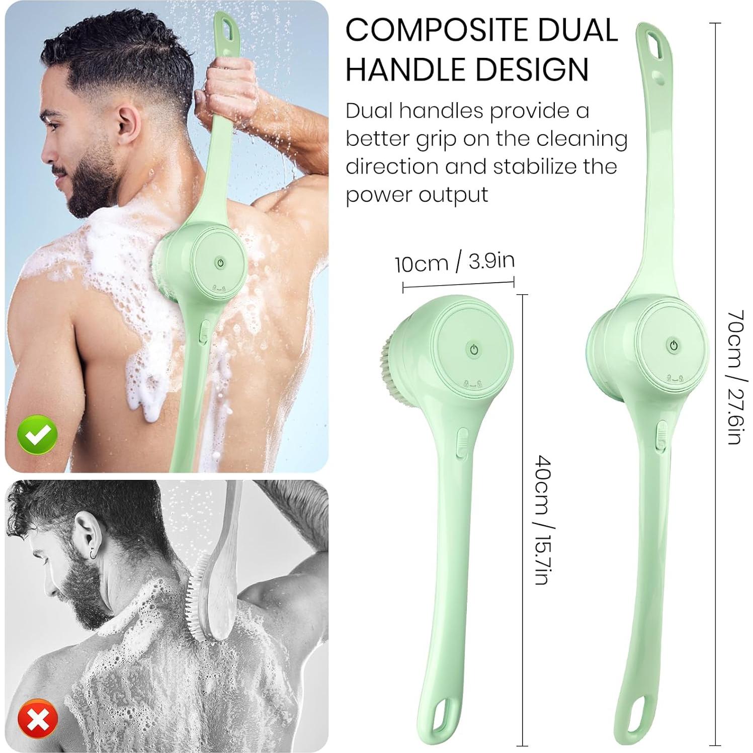 Cepillo Corporal Eléctrico Exfoliante Keweis QZY-808 Verde