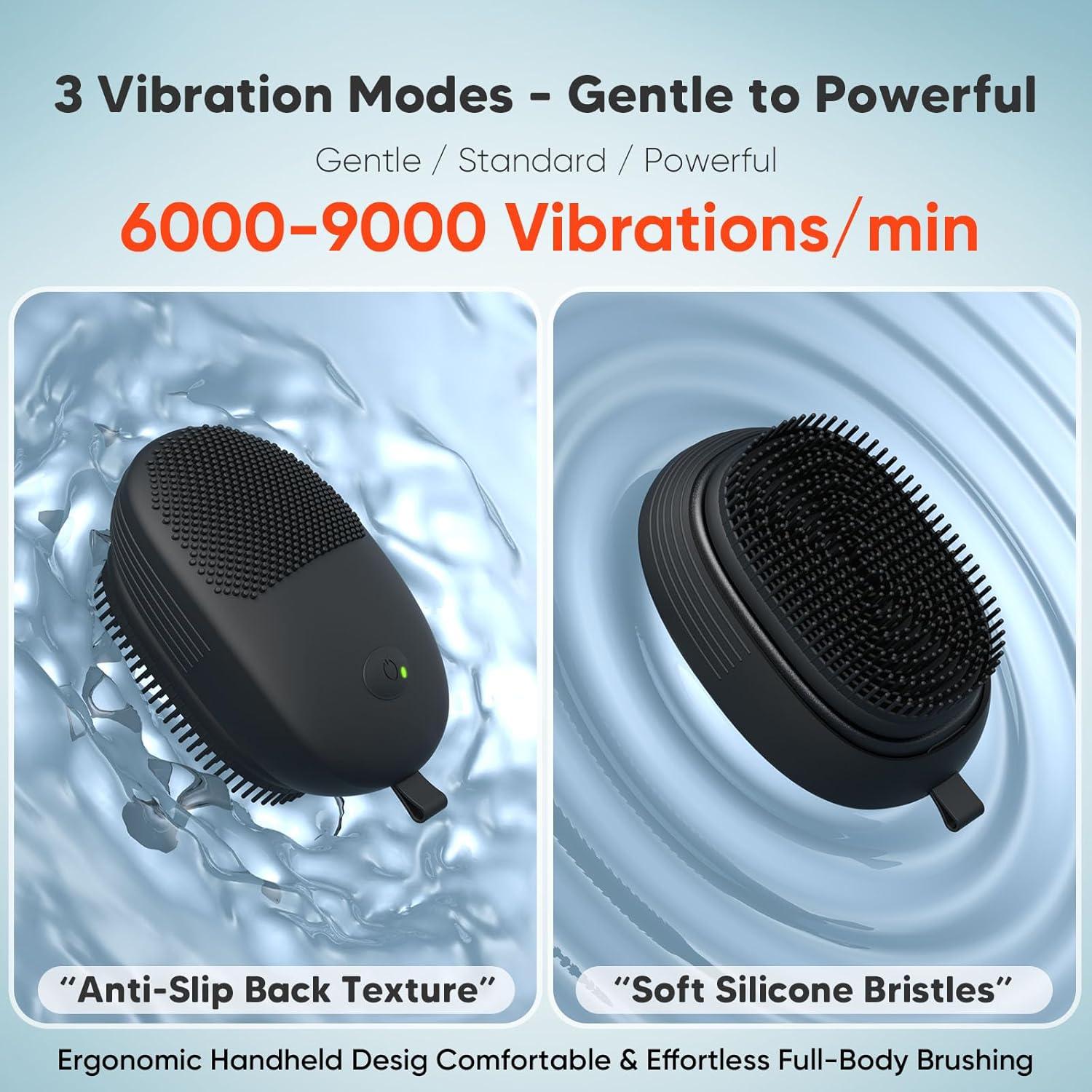 Exfoliador Corporal Sónico Nacetive - Cepillo de Silicona Suave