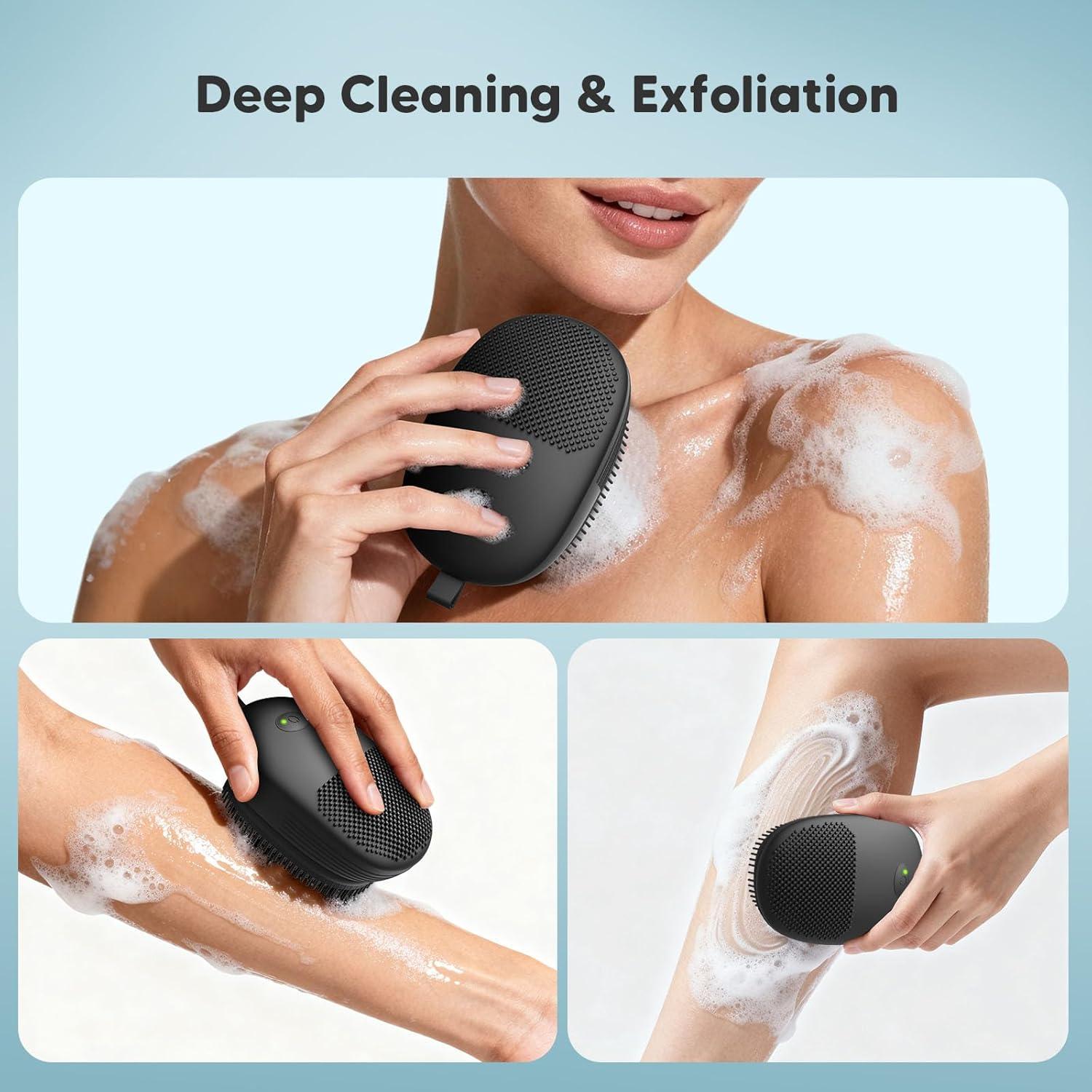 Exfoliador Corporal Sónico Nacetive - Cepillo de Silicona Suave