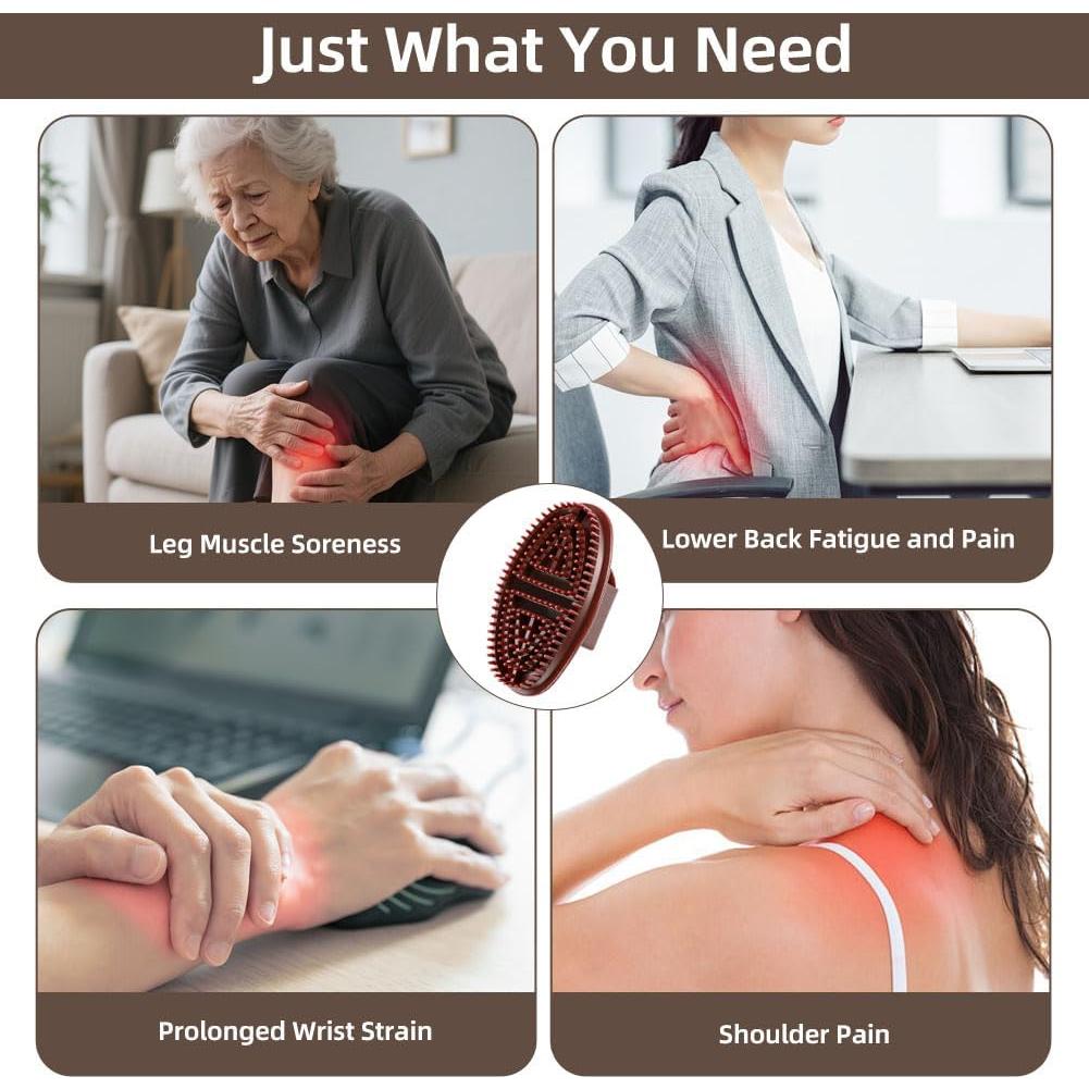 Cepillo de Masaje Meridian Jaxbo con Aceites Esenciales 2PCS