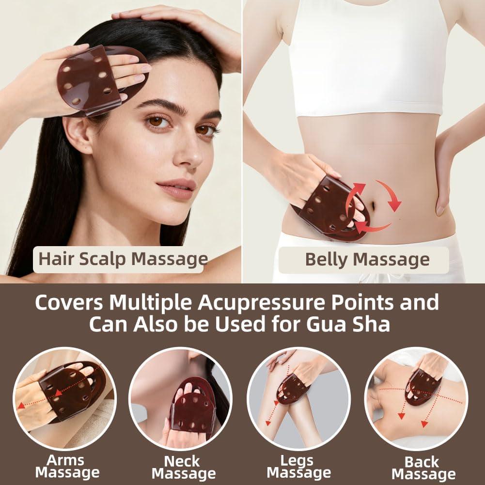 Cepillo de Masaje Meridian Jaxbo con Aceites Esenciales 2PCS