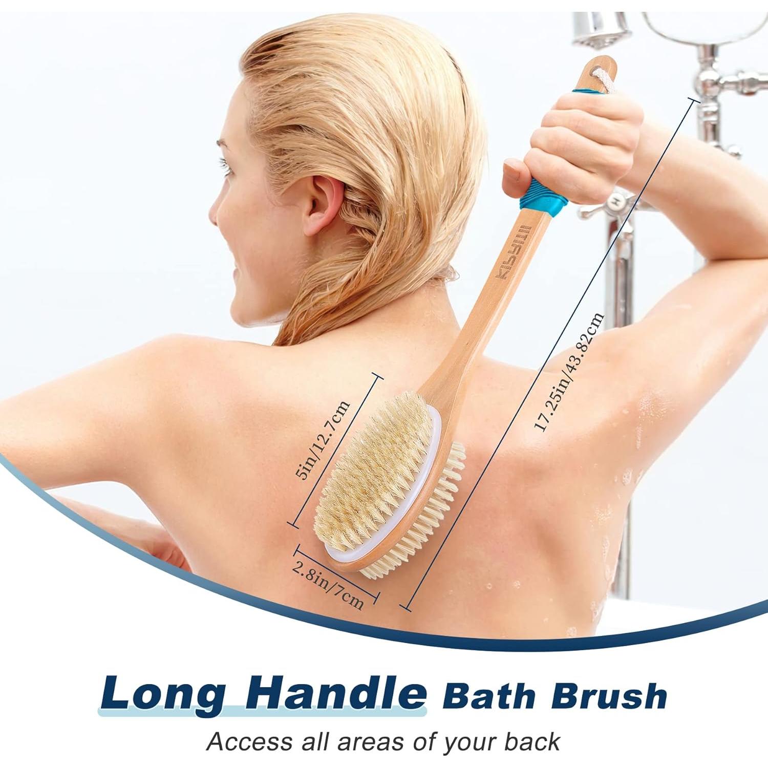 Cepillo de Espalda Ergonómico KIPRITII Doble Cara 43 cm