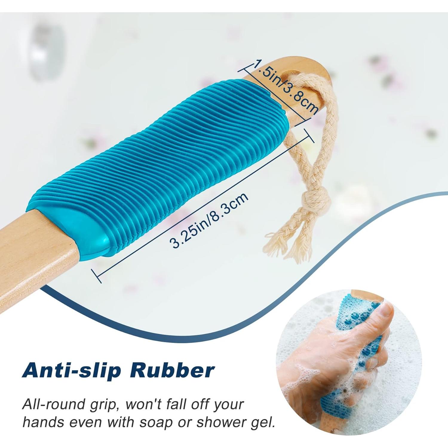 Cepillo de Espalda Ergonómico KIPRITII Doble Cara 43 cm