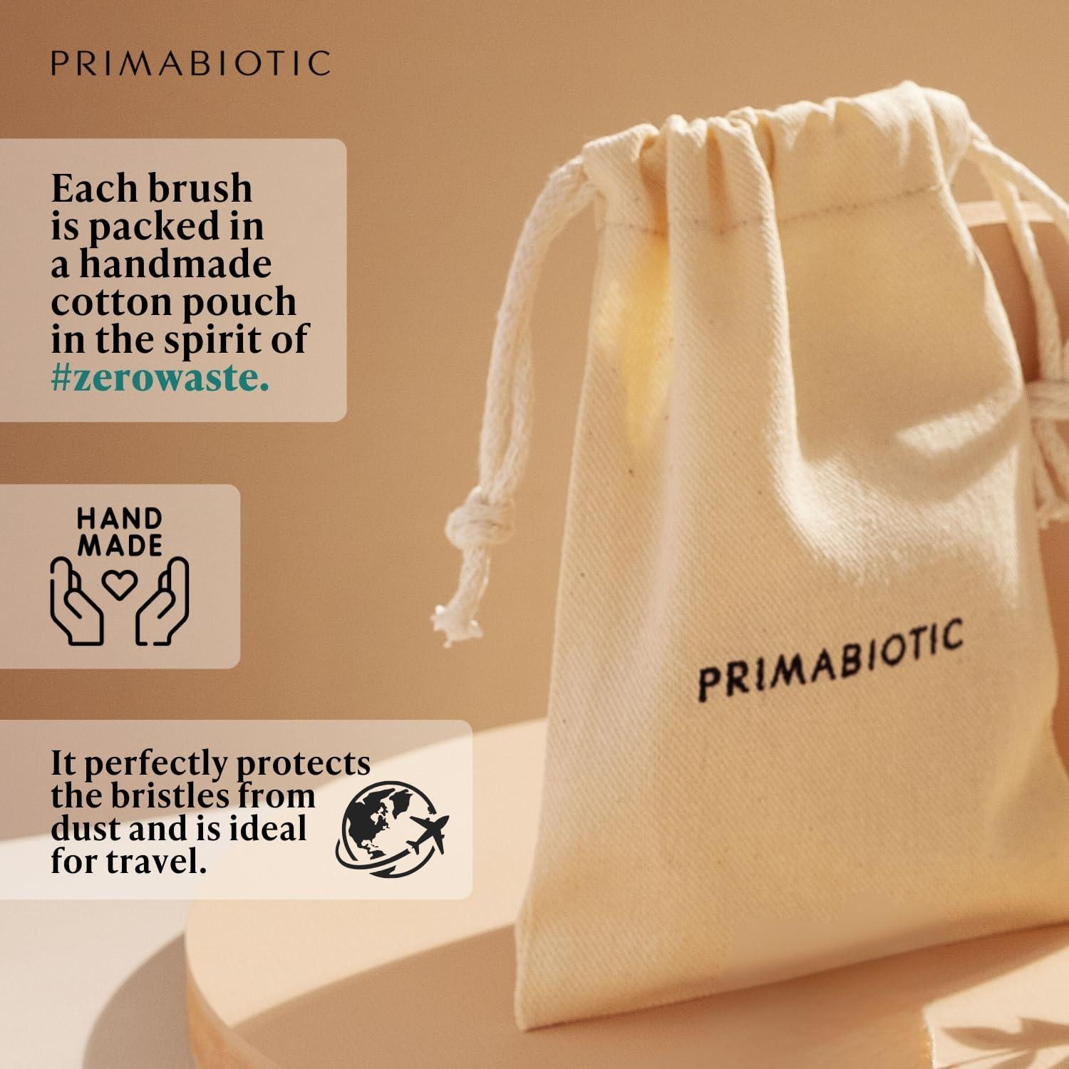 Cepillo de Masaje Corporal Primabiotic - Madera de Haya - Ecológico