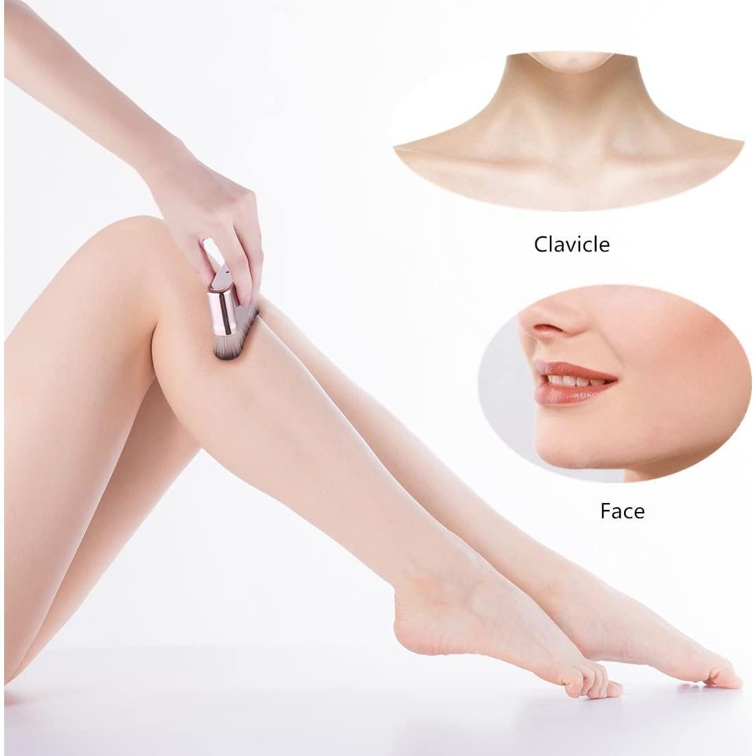 Brocha de Maquillaje Kabuki GOERTI para Autobronceador 8cm