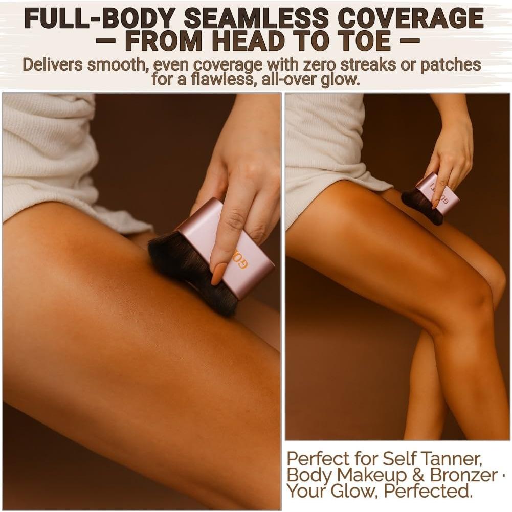 Brocha de Maquillaje Kabuki GOERTI para Autobronceador 8cm