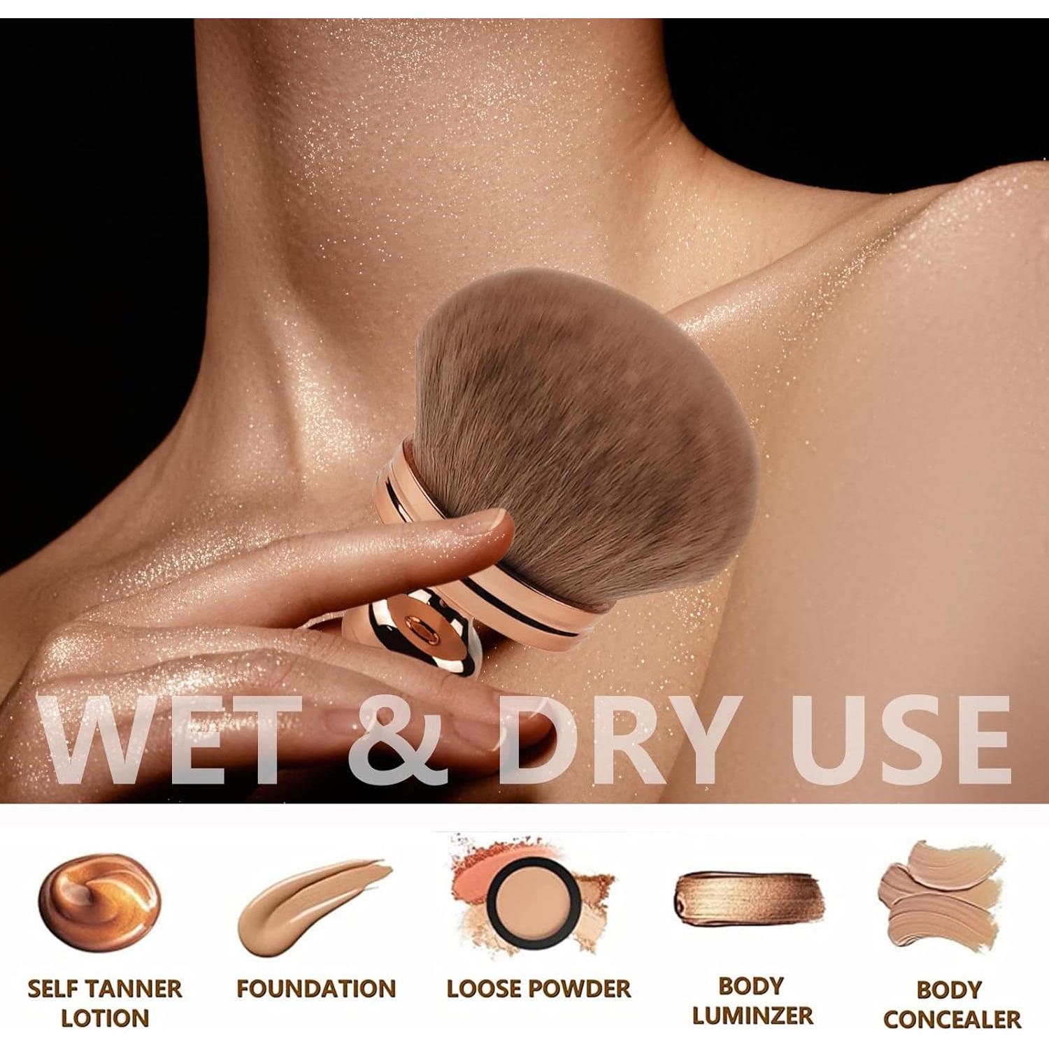 Brocha de Maquillaje Corporal Extra Grande LGYCHJLAD 74mm