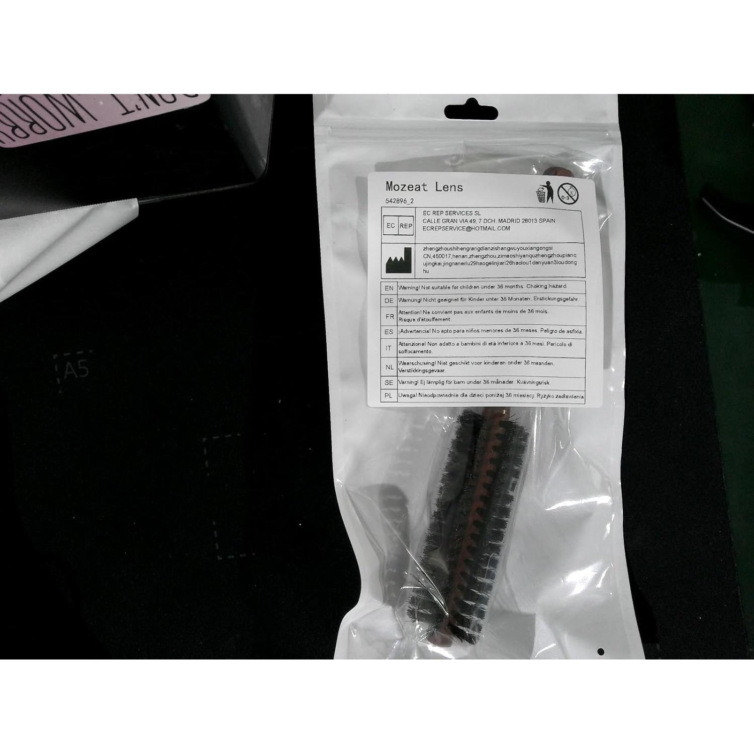 Cepillo Redondo de Cerdas de Jabalí MOZEAT LENS 21cm Rojo