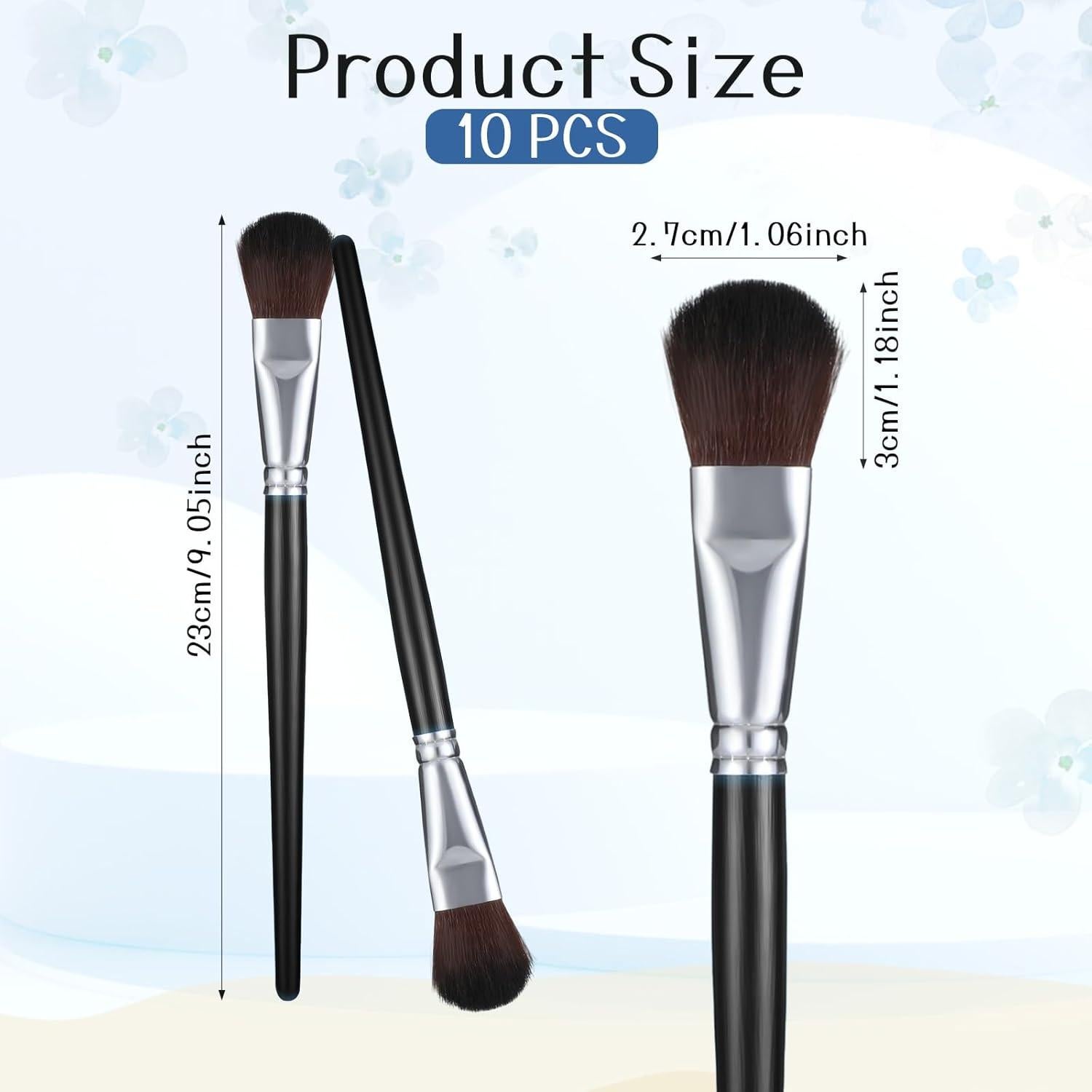 Giantree 10 Brochas de Mopa para Pintura Acrílica - Negro