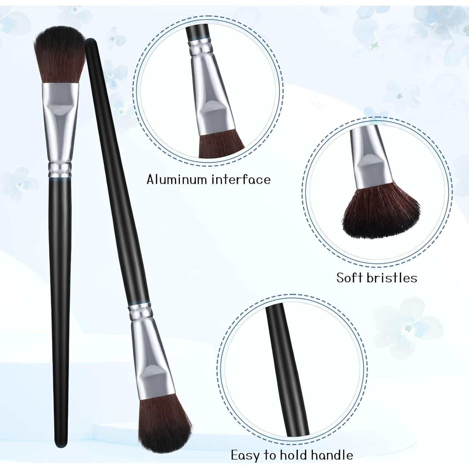 Giantree 10 Brochas de Mopa para Pintura Acrílica - Negro