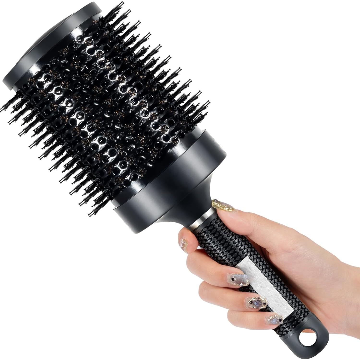 Cepillo Redondo Grande SIMPOR 65mm Cerámica Térmica Negro