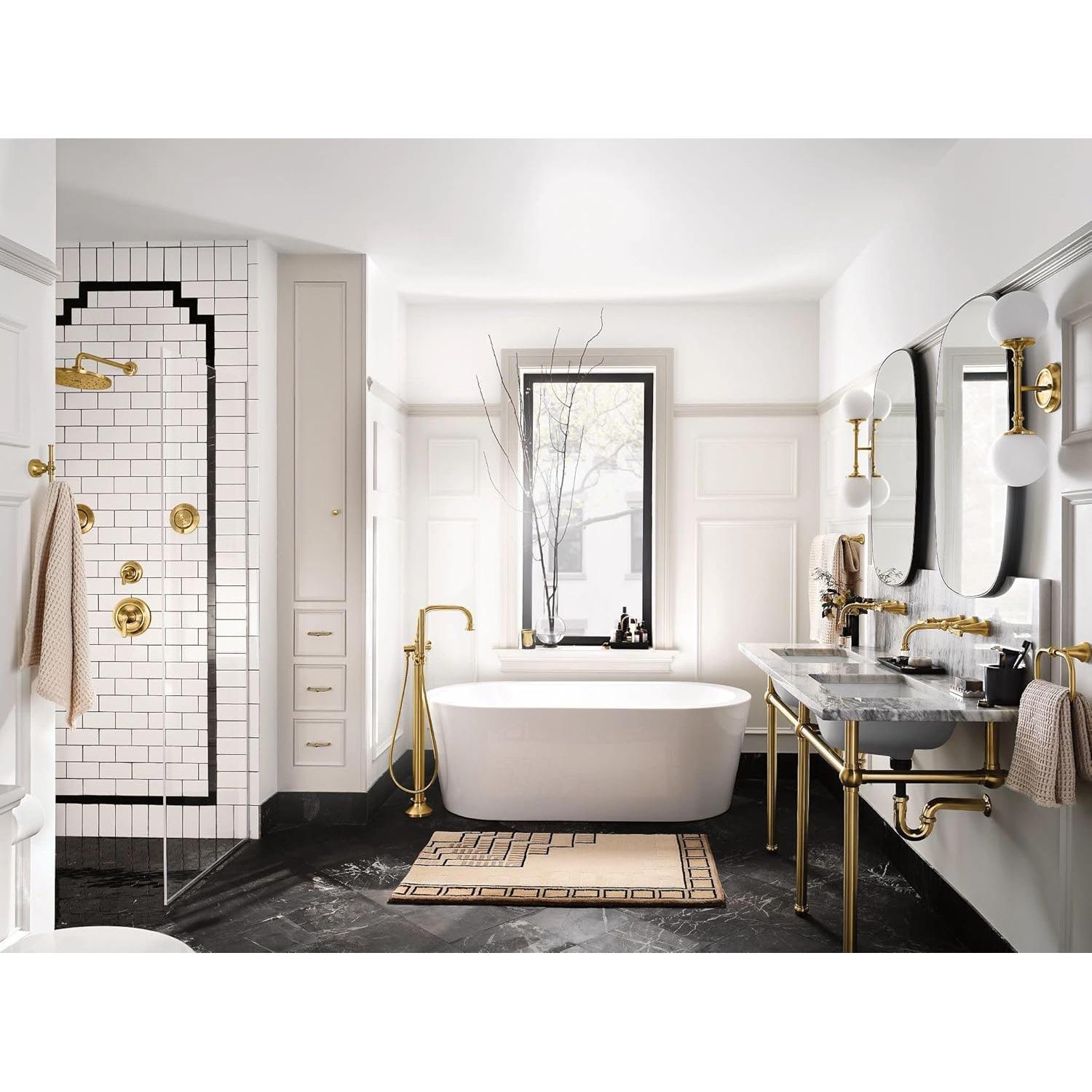 Ducha Redonda Moen TS1422BG Oro Cepillado 2 Funciones