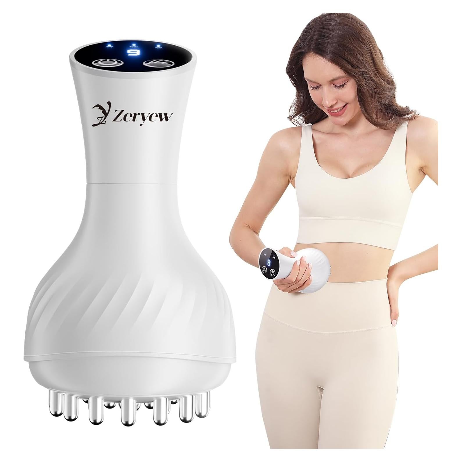 Masajeador Portátil 3 en 1 ZY ZERYEW con Calor y Vibración