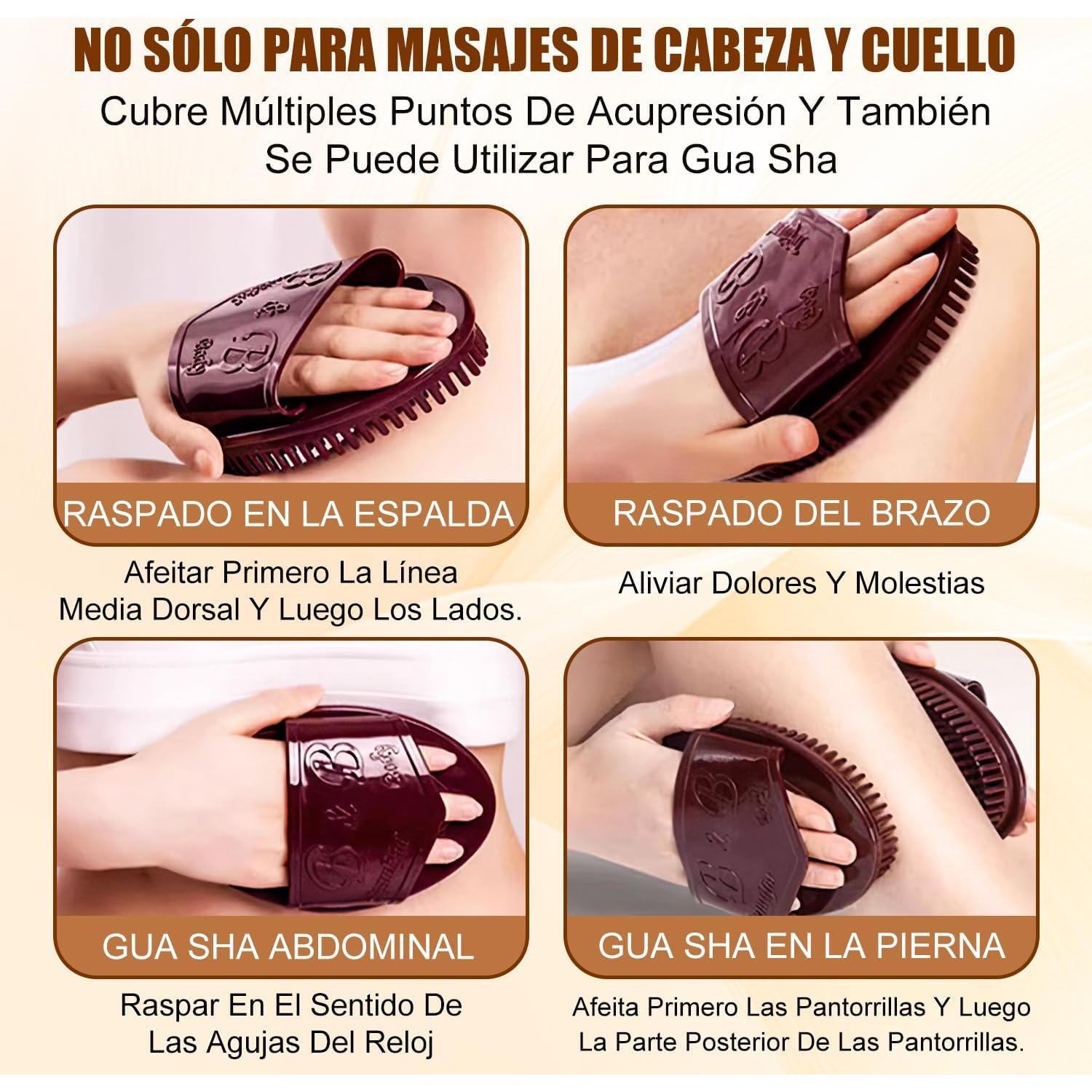 Set 2 Cepillos de Masaje Meridian BybuSec para Relajación