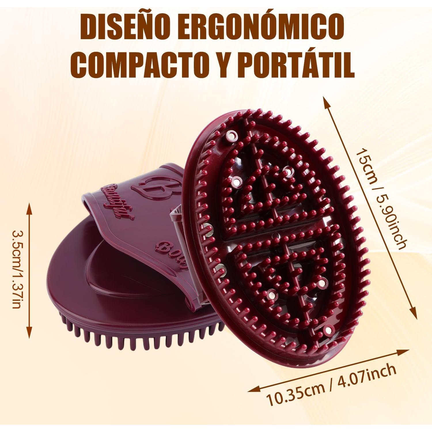 Set 2 Cepillos de Masaje Meridian BybuSec para Relajación