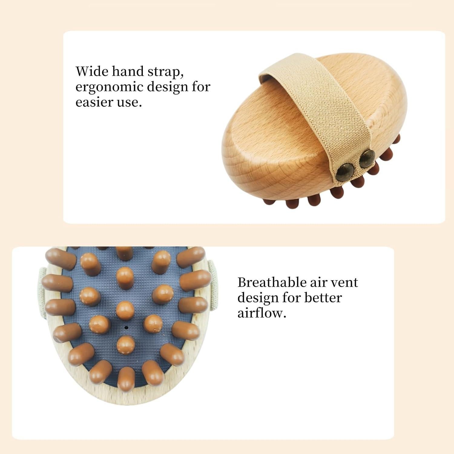 Juego de 2 Peines de Madera TIKIYOUN para Masaje y Gua Sha