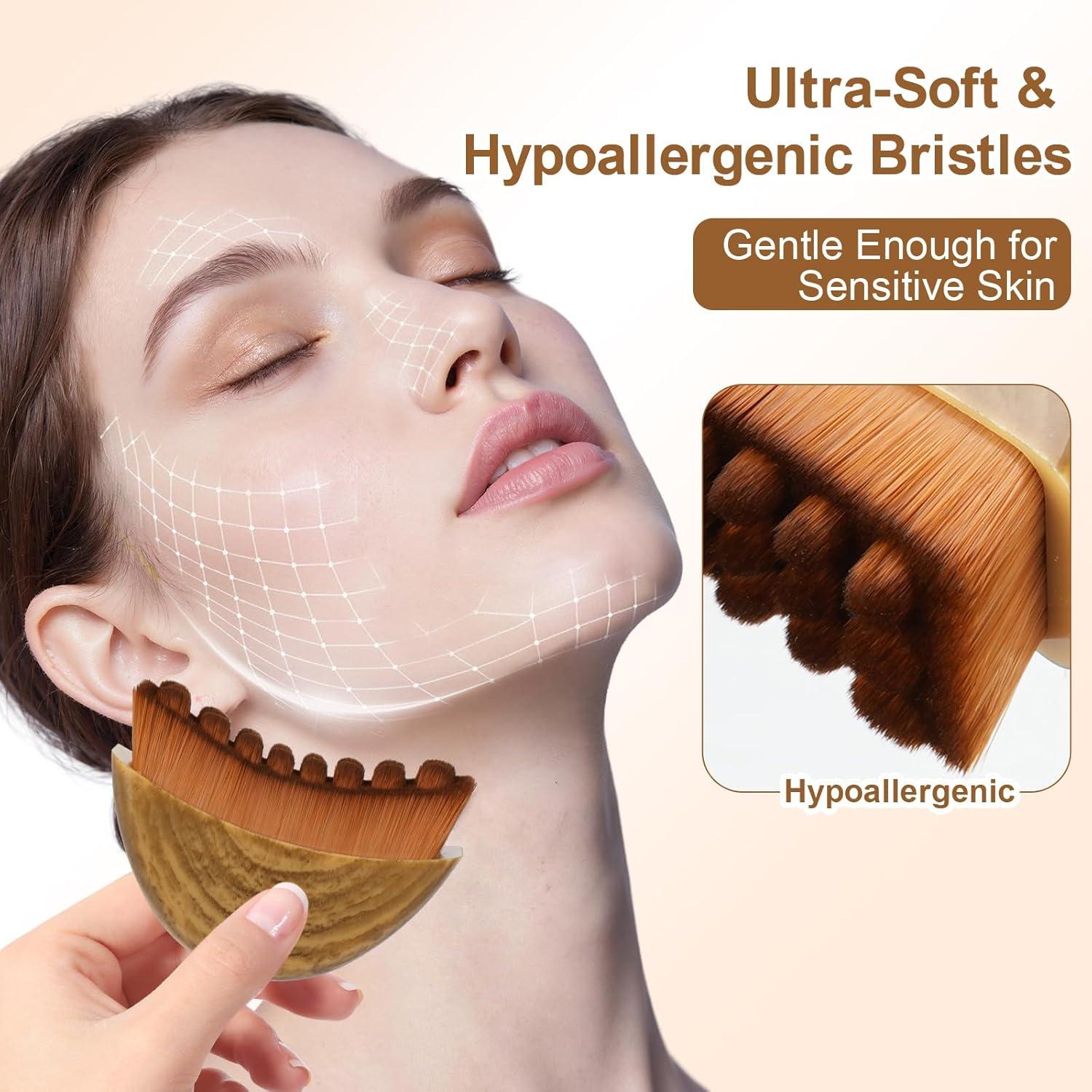 Cepillo Linfático DAXUNXUN para Cara y Cuerpo - Masajeador Ergonómico