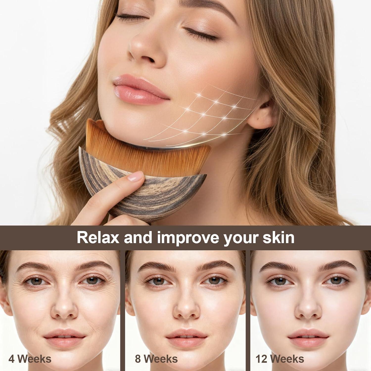 Cepillo Facial Ergonómico Neweak para Drenaje Linfático 8.6cm