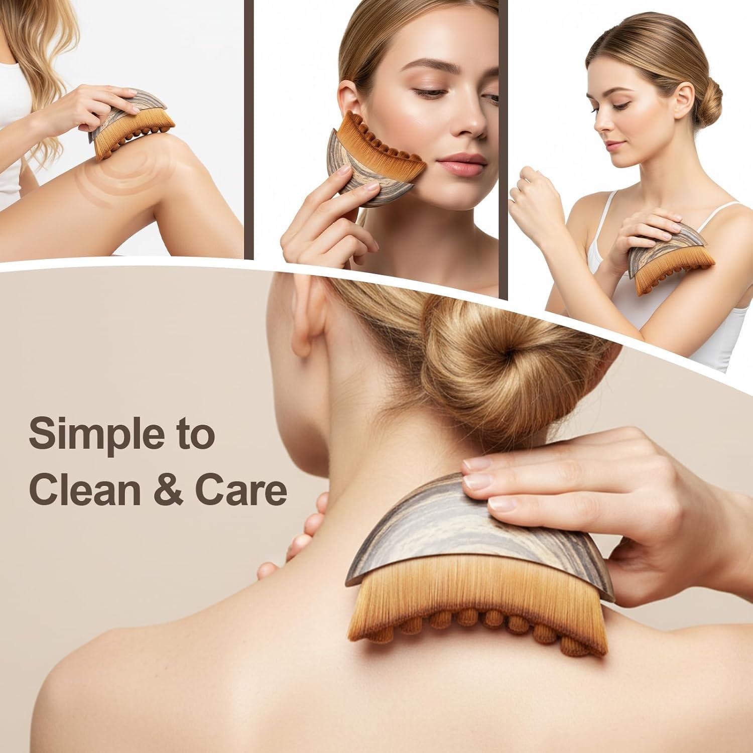 Cepillo Facial Ergonómico Neweak para Drenaje Linfático 8.6cm