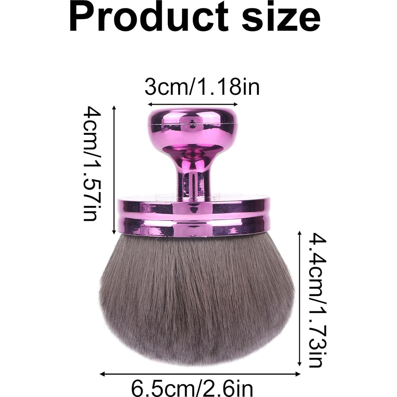 Brocha de Maquillaje Corporal Extra Grande Tinoaly 6.5cm Púrpura