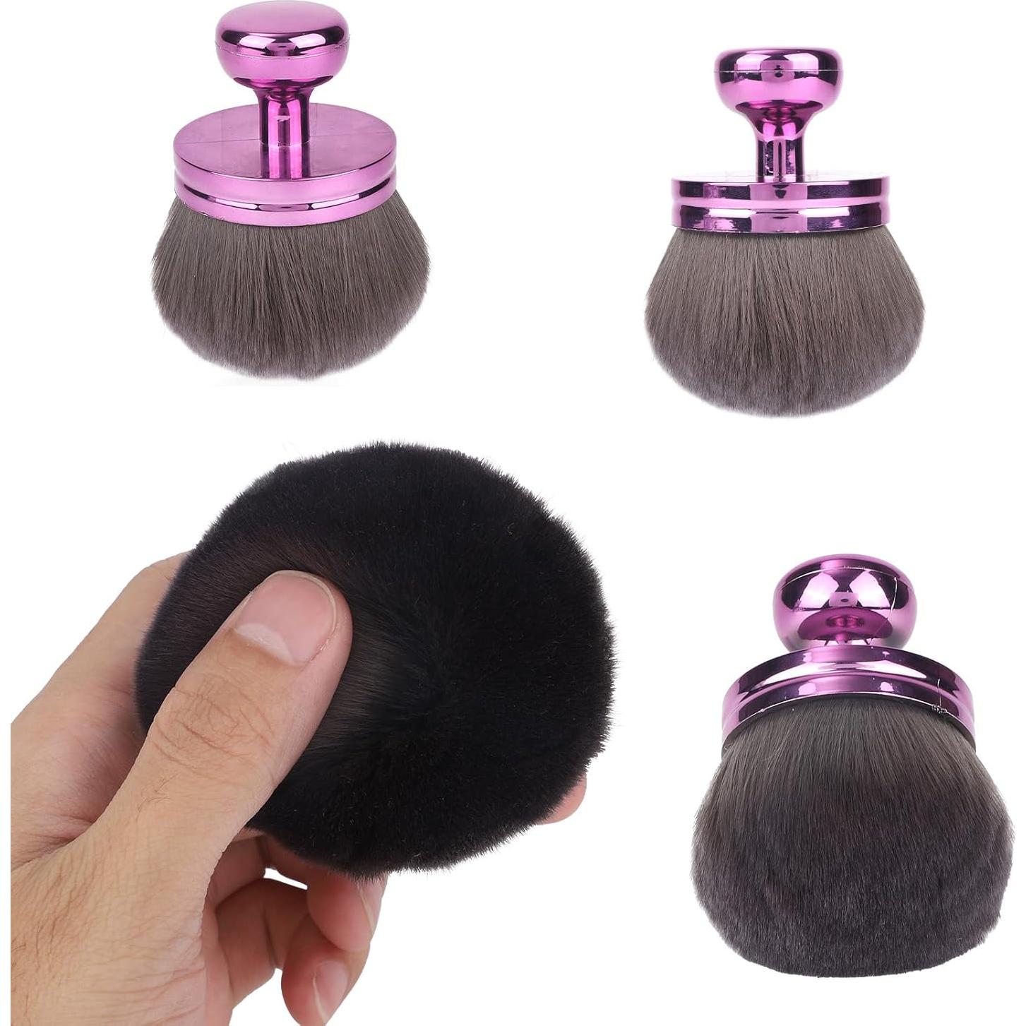 Brocha de Maquillaje Corporal Extra Grande Tinoaly 6.5cm Púrpura