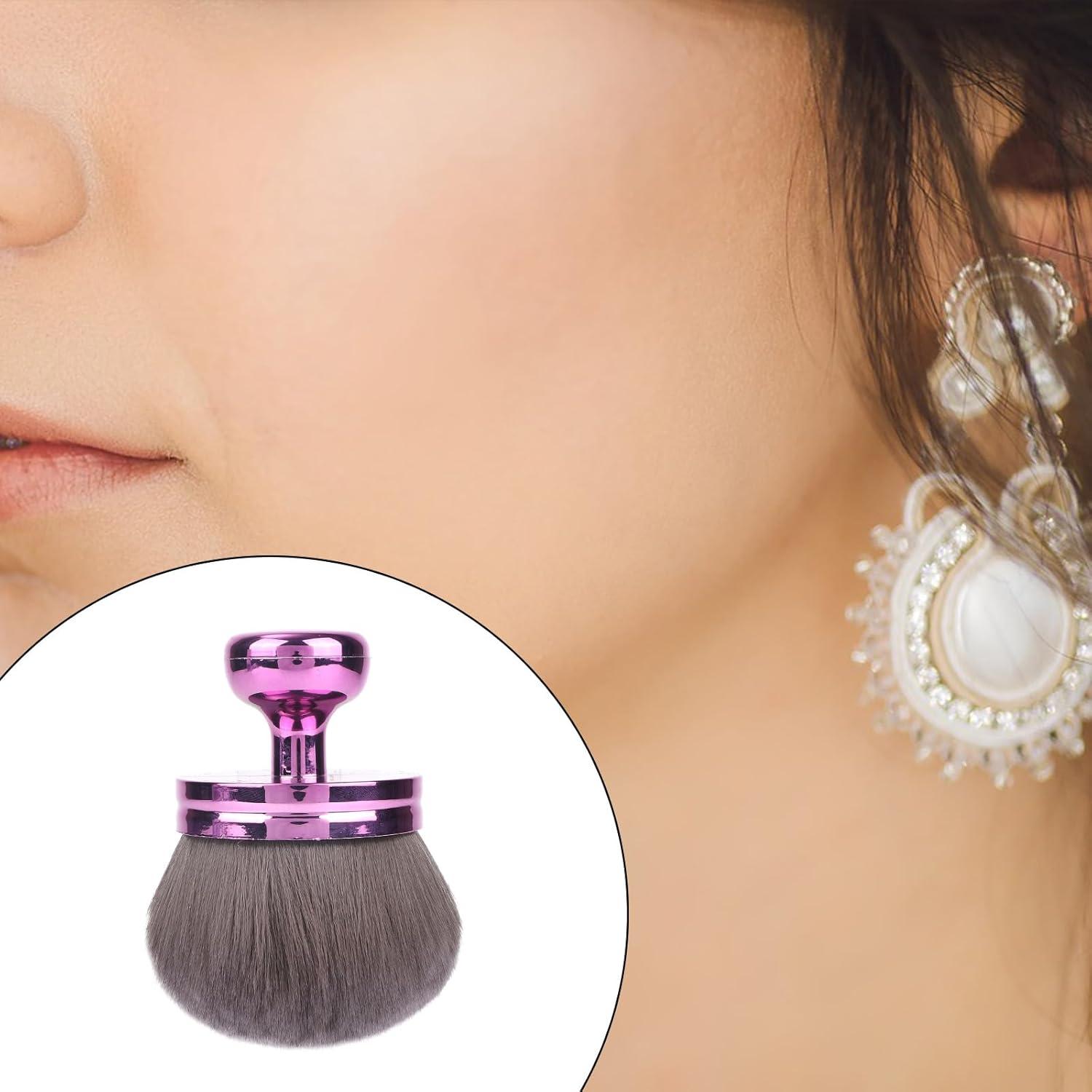 Brocha de Maquillaje Corporal Extra Grande Tinoaly 6.5cm Púrpura