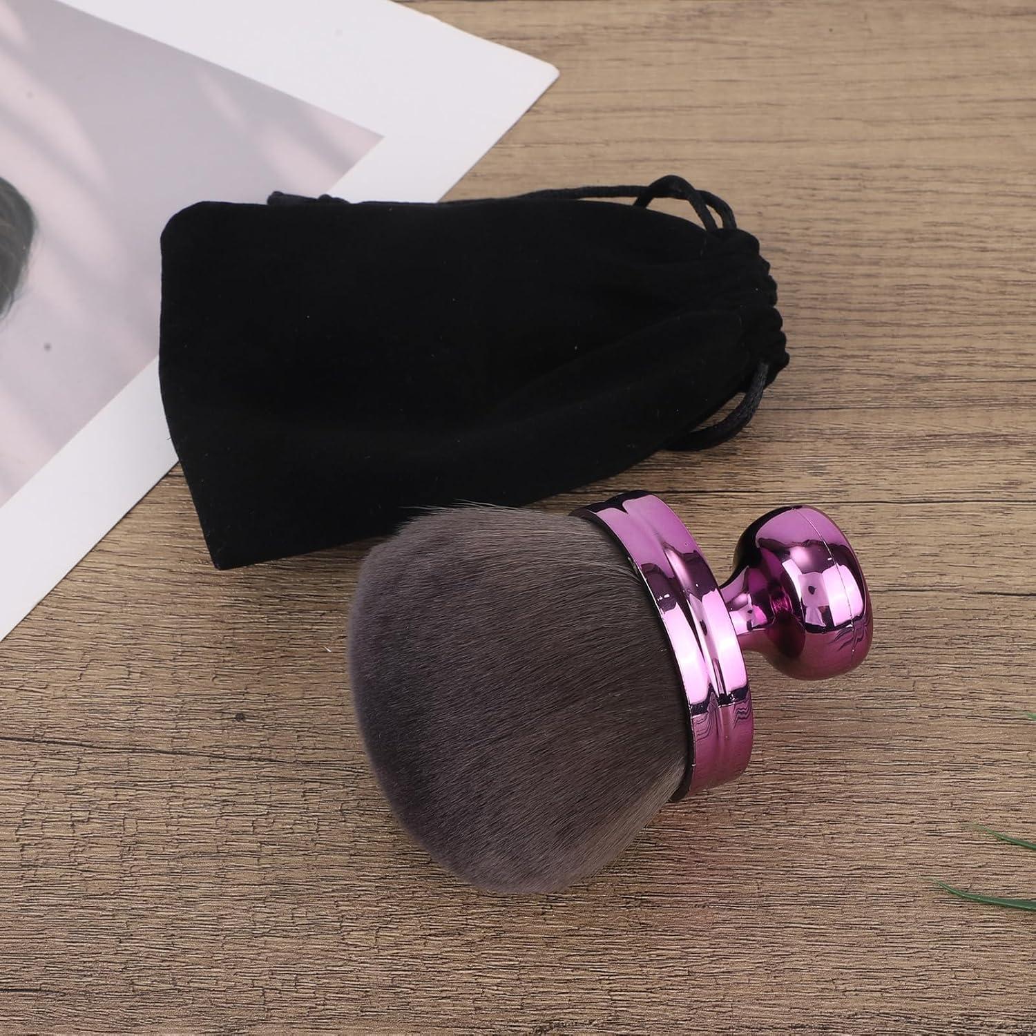 Brocha de Maquillaje Corporal Extra Grande Tinoaly 6.5cm Púrpura