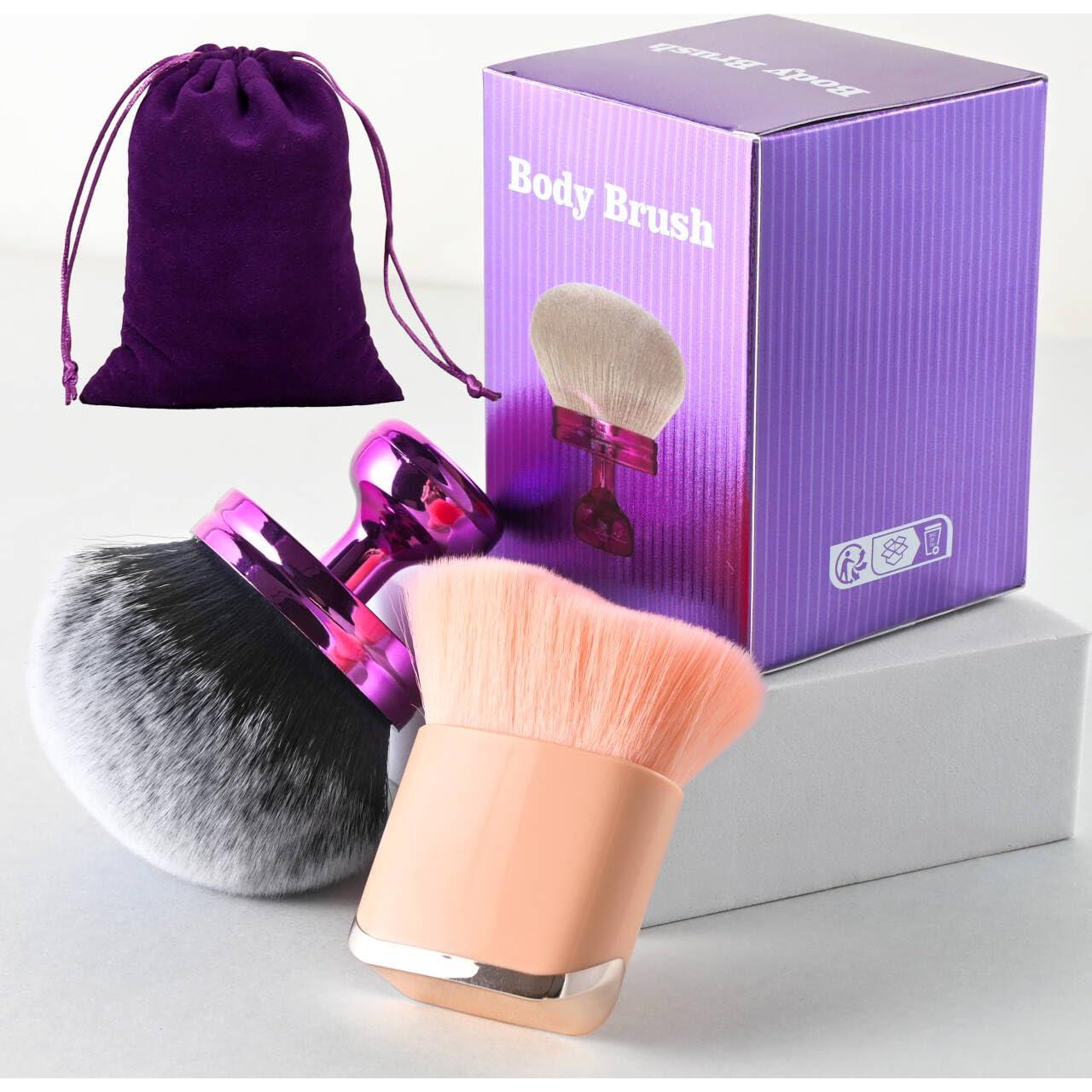 Set de Brochas de Maquillaje Kabuki ZIG1 - 2 Piezas Suaves