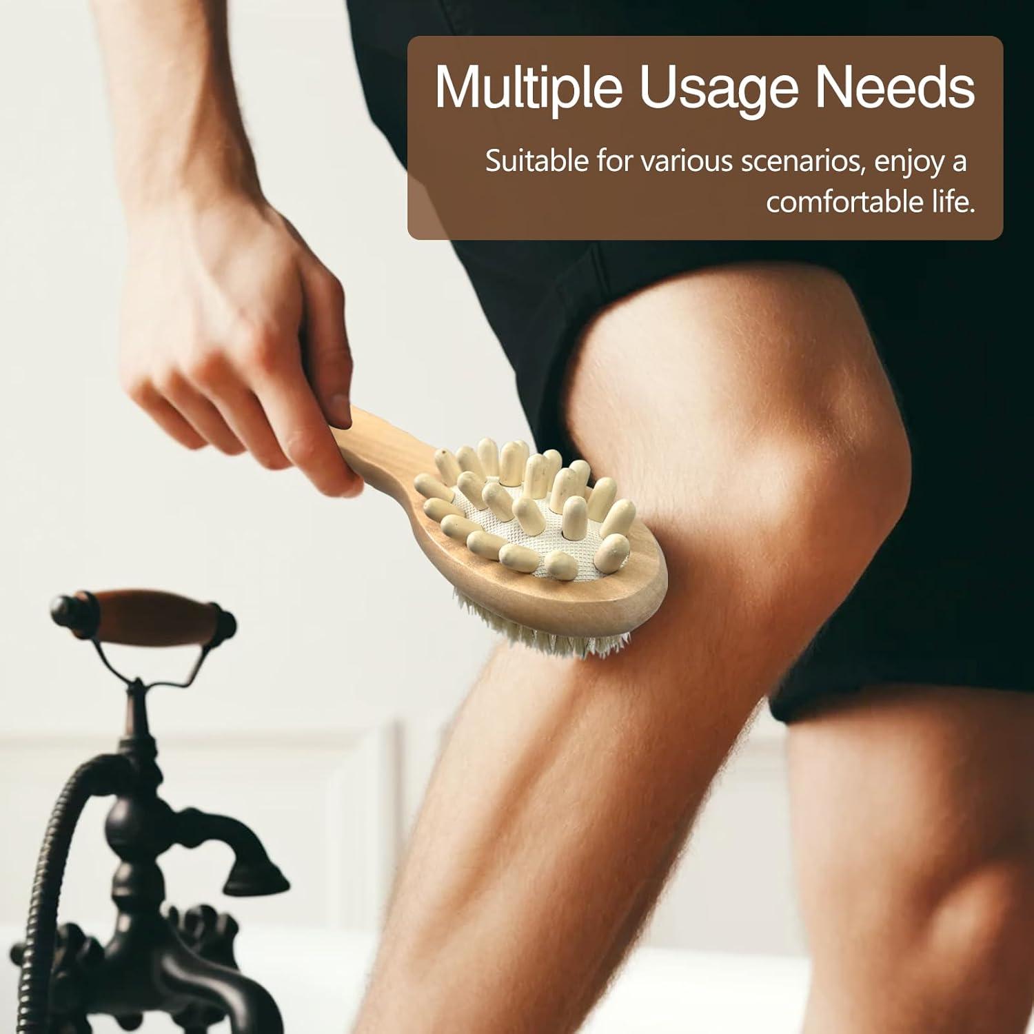 Cepillo Corporal Seco Jaasuee para Drenaje Linfático y Celulitis