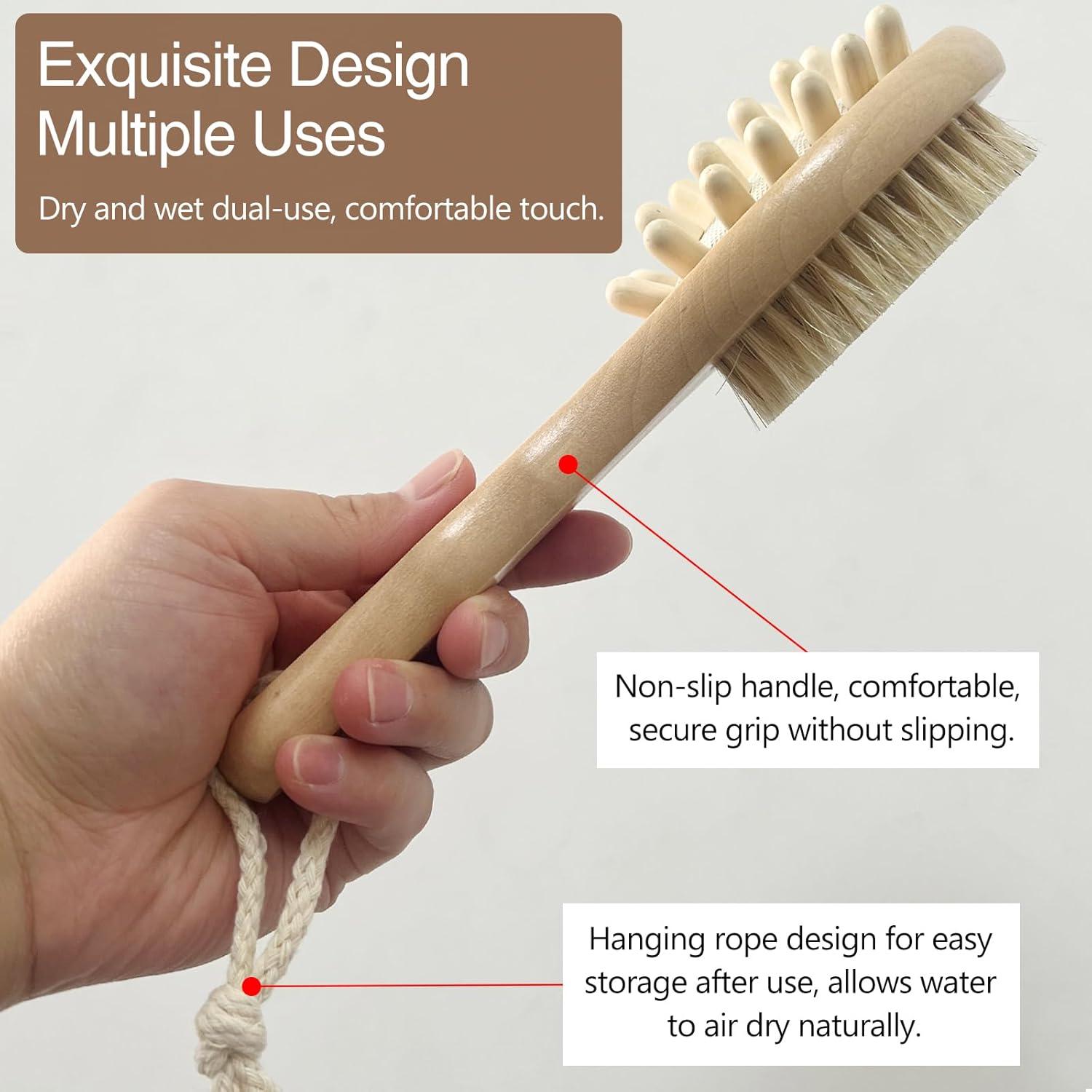 Cepillo Corporal Seco Jaasuee para Drenaje Linfático y Celulitis