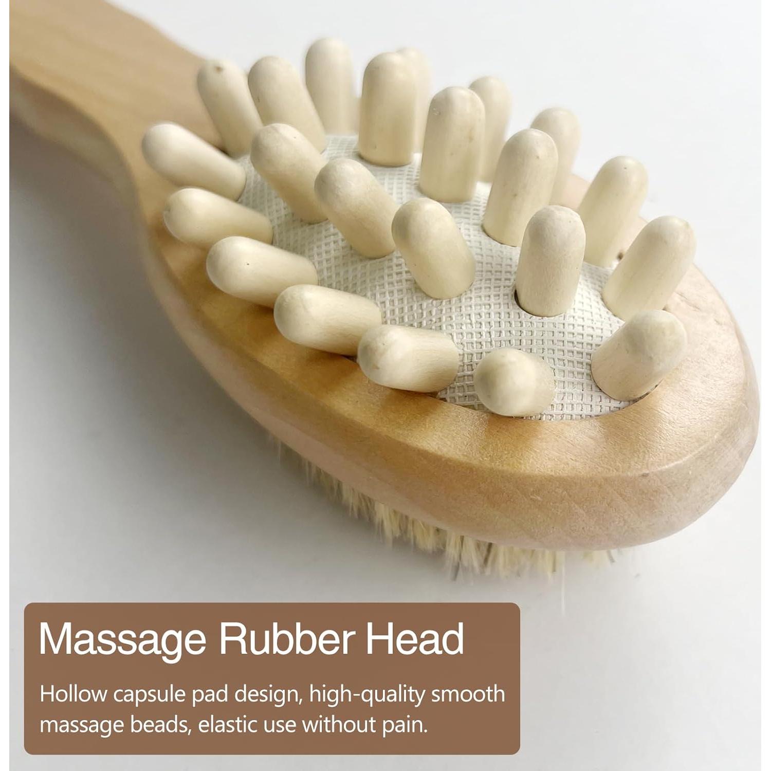 Cepillo Corporal Seco Jaasuee para Drenaje Linfático y Celulitis