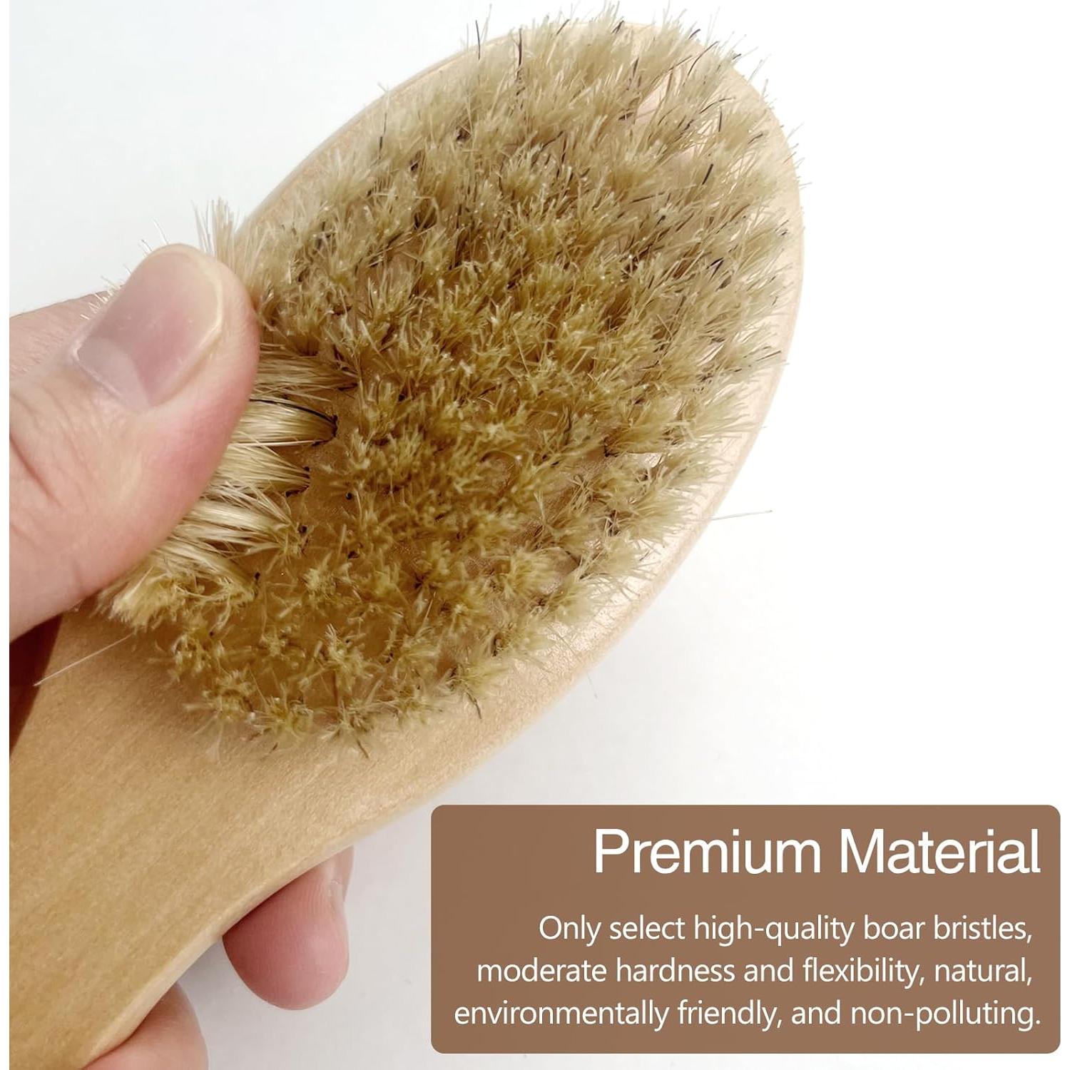 Cepillo Corporal Seco Jaasuee para Drenaje Linfático y Celulitis