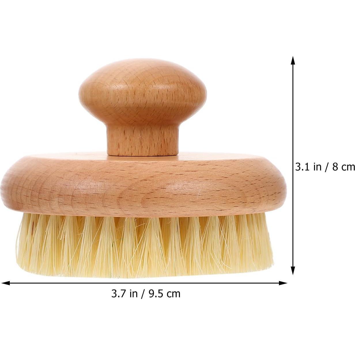 Cepillo de Baño de Madera Beatifufu - Exfoliante Corporal 9.5cm