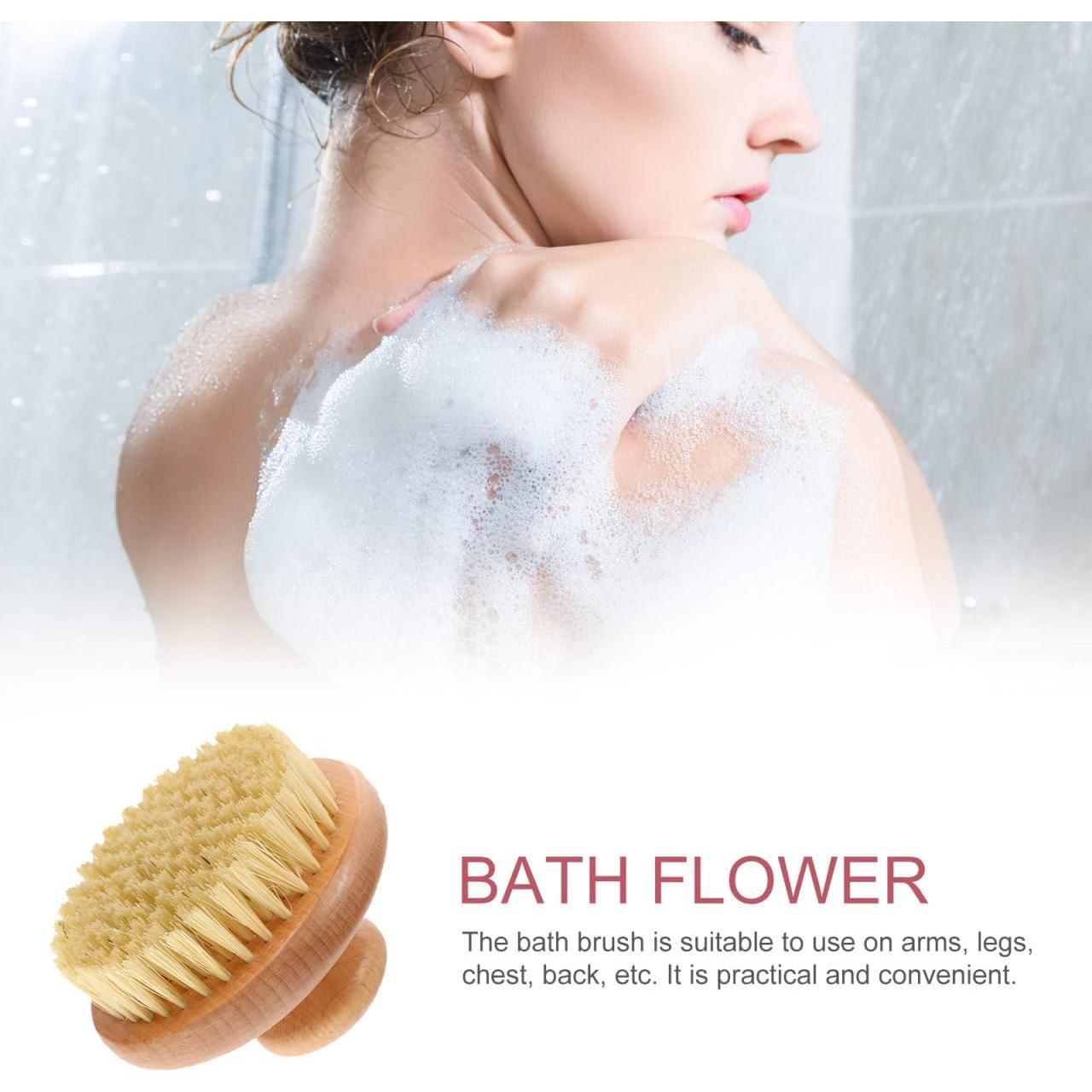 Cepillo de Baño de Madera Beatifufu - Exfoliante Corporal 9.5cm