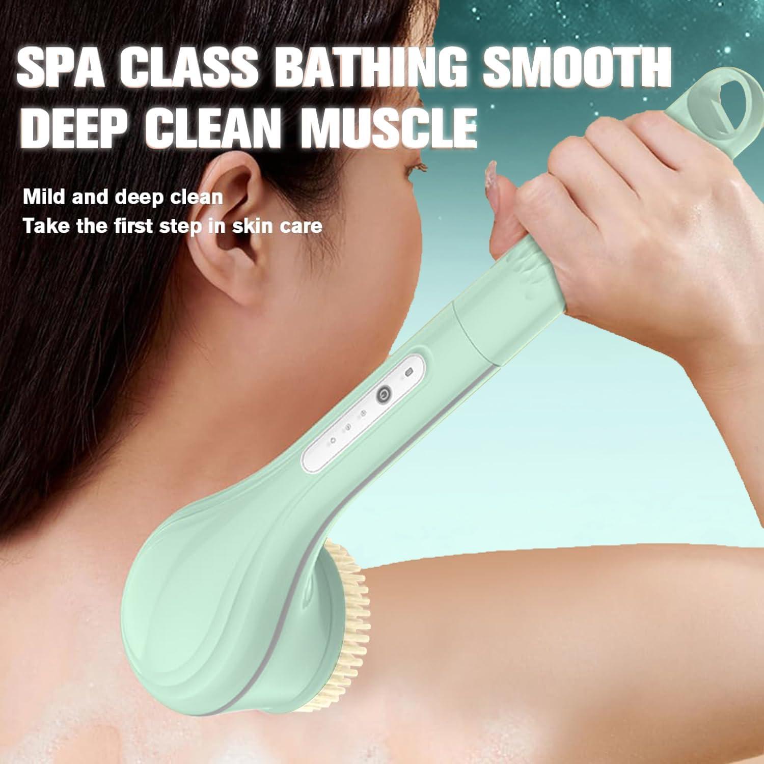 Cepillo Corporal Eléctrico Keding con 6 Cabezas y Mango Largo