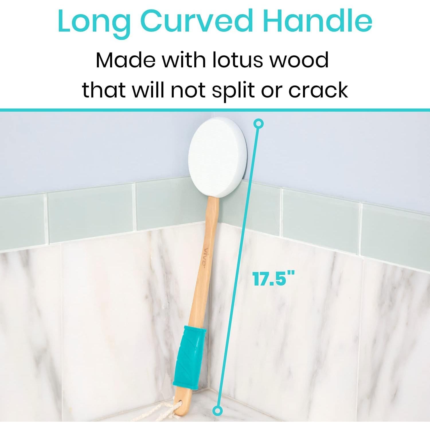 Aplicador de Loción Vive para Espalda y Pies 44.5 cm - Mango Largo Antideslizante