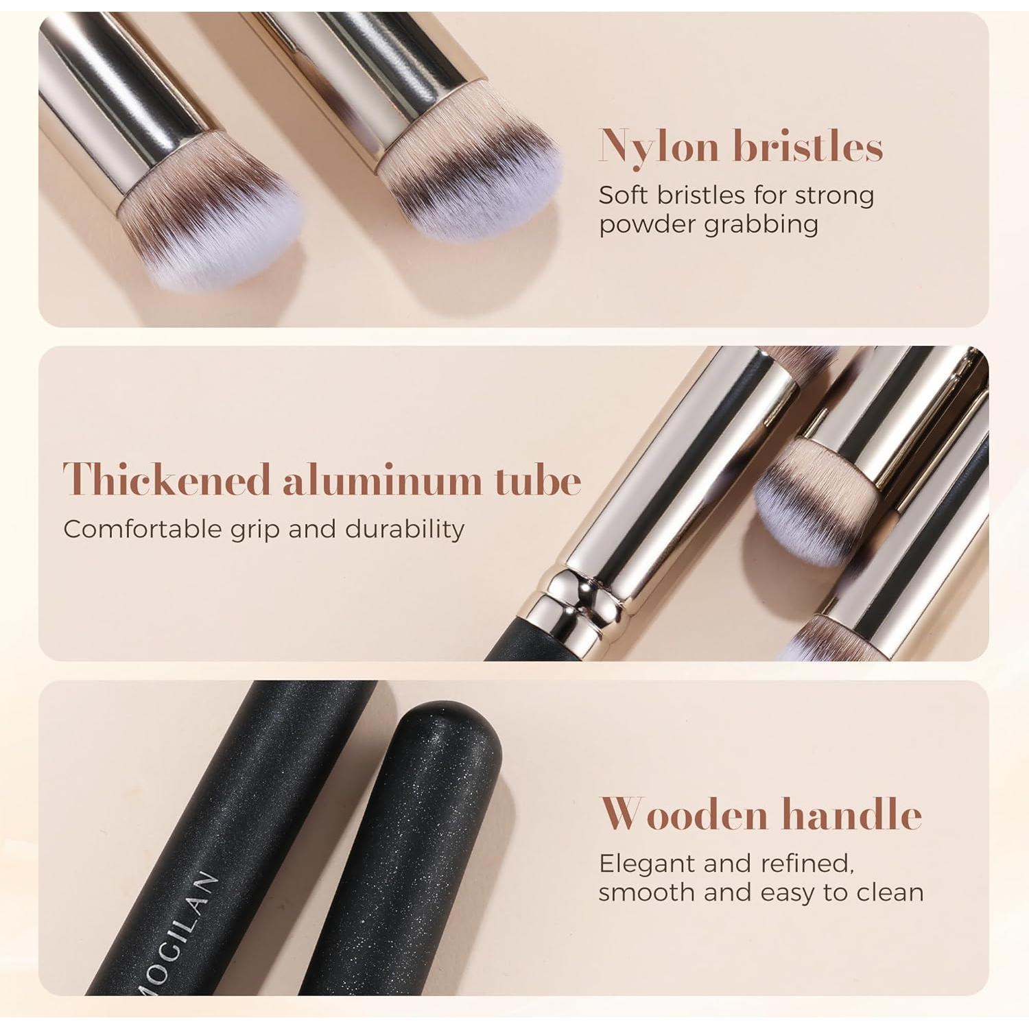 Brocha de Corrector Angulada MOGILAN 270 con Tapa - Precisión