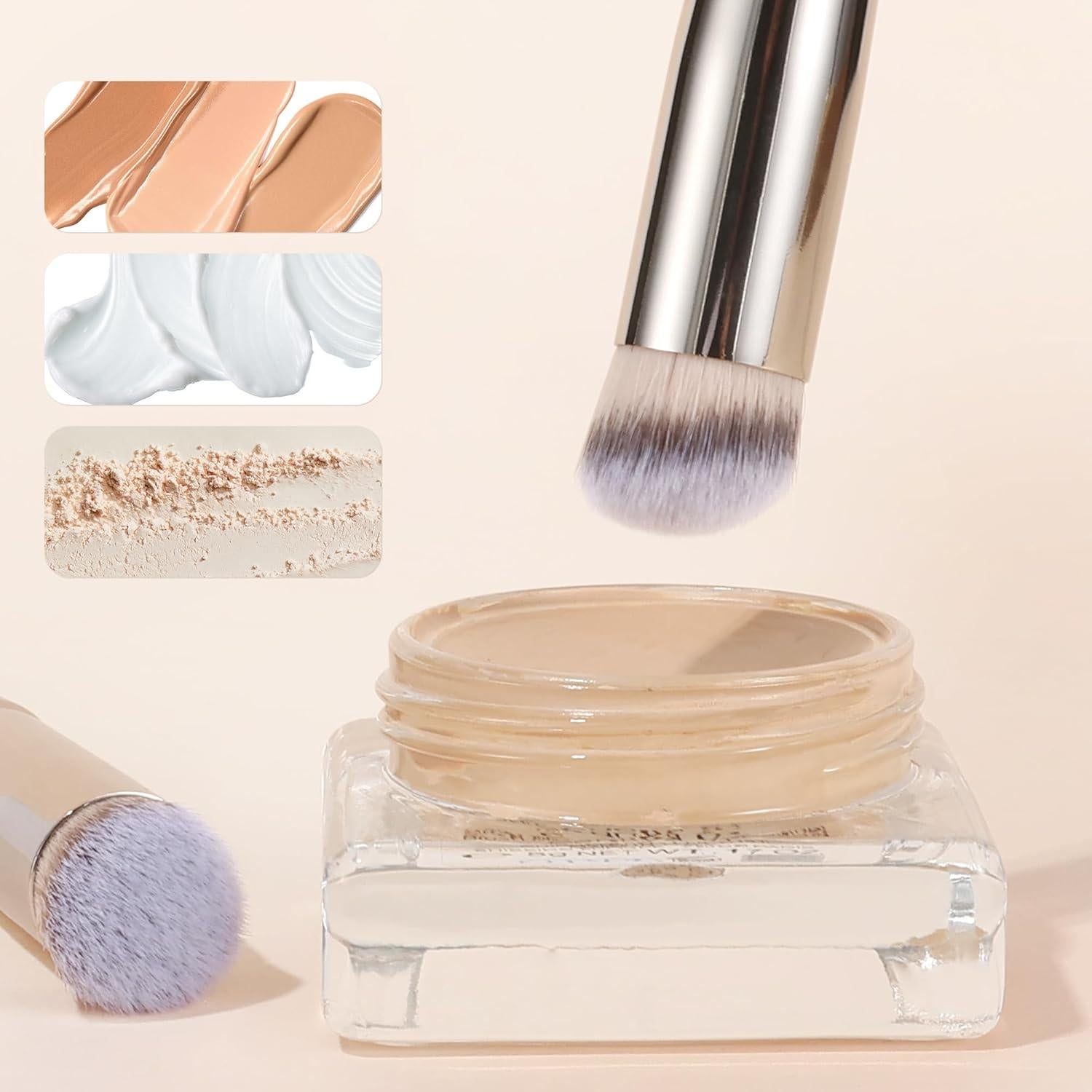 Brocha de Corrector Angulada MOGILAN 270 con Tapa - Precisión