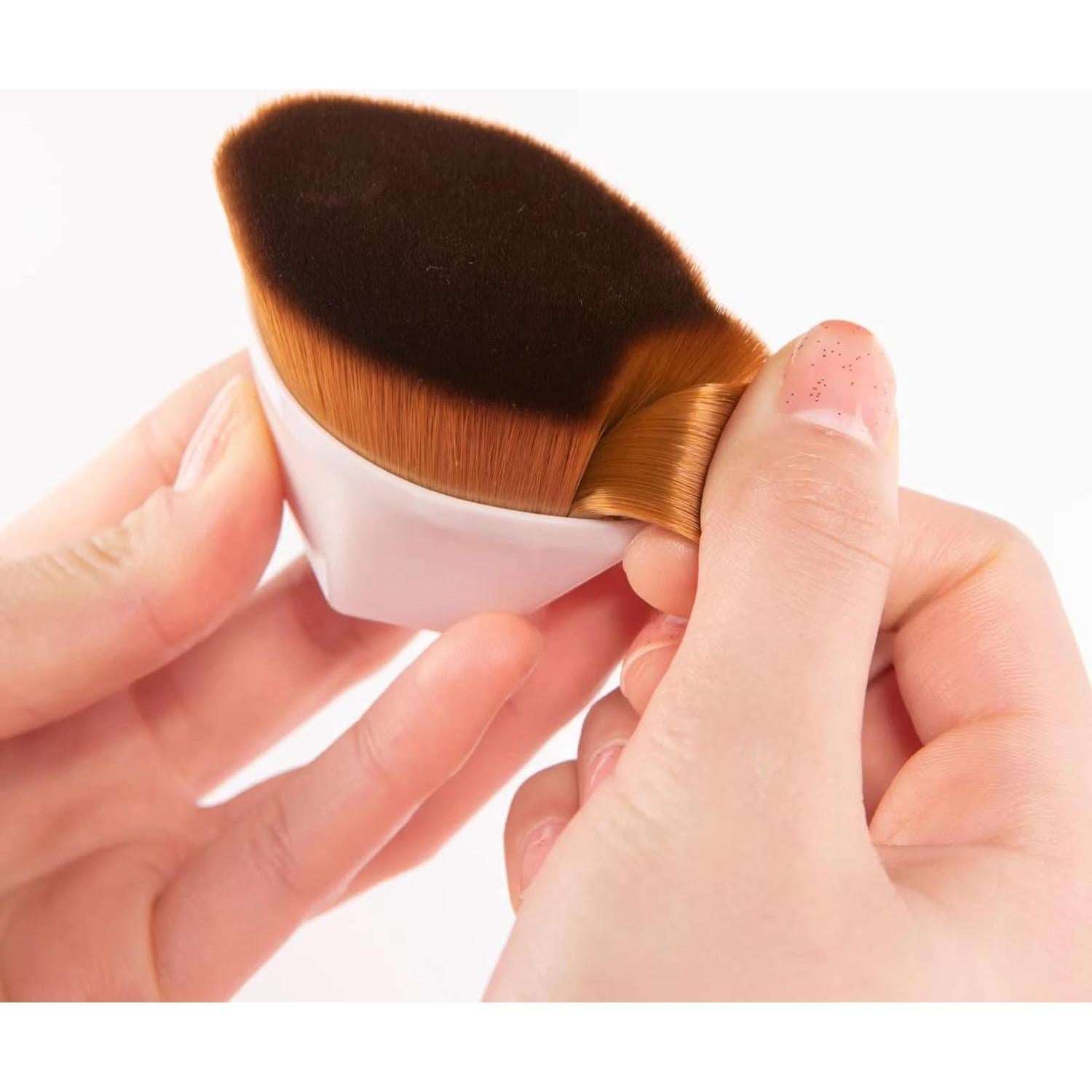 Brocha de Maquillaje Profesional Kabuki BSJ ASNI Rosa 2PCS