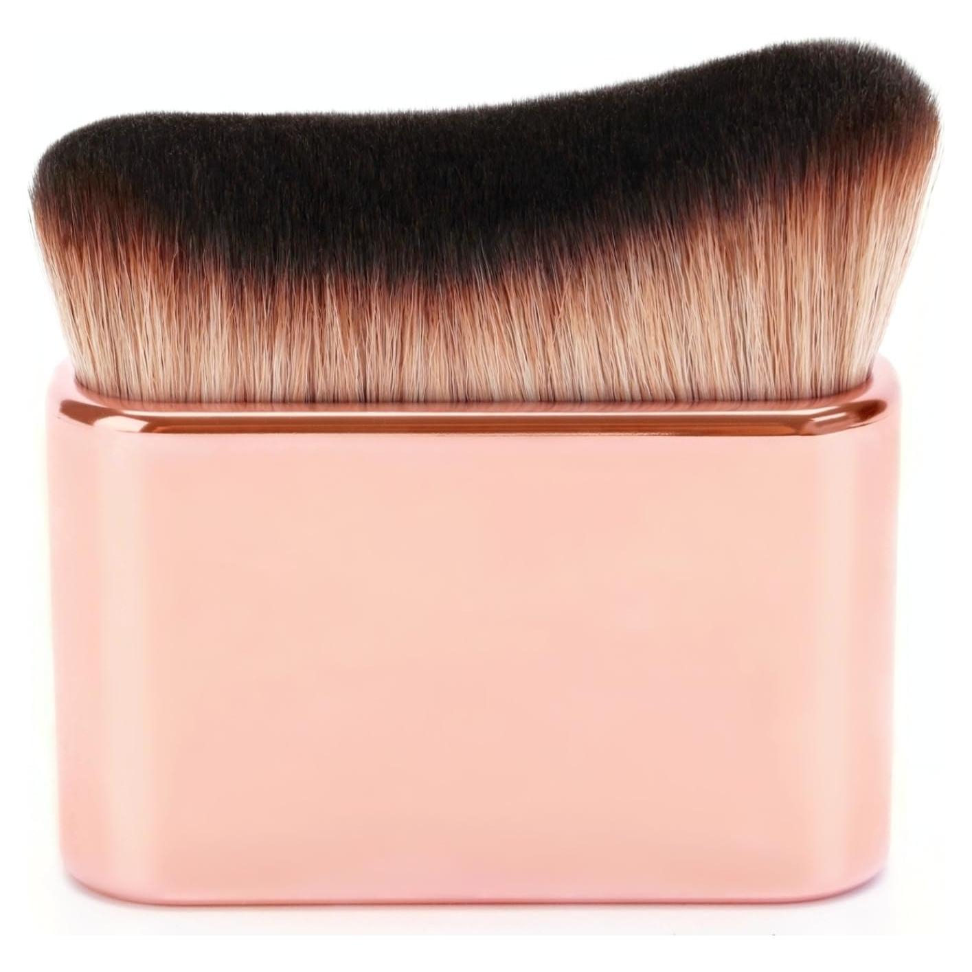 Brocha Kabuki Profesional Diryi para Bronceador Automático Rosa Oro