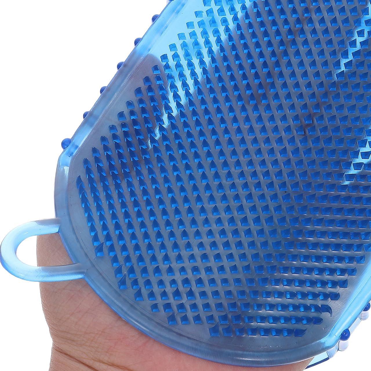 Guantes de Masaje de Silicona Healifty 2 Pcs Exfoliantes PVC