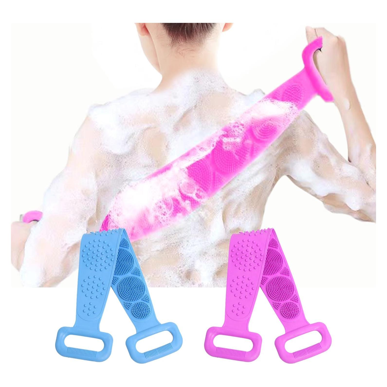 Esfregador de Espalda de Silicona ICSTM 69.85 cm Doble Cara