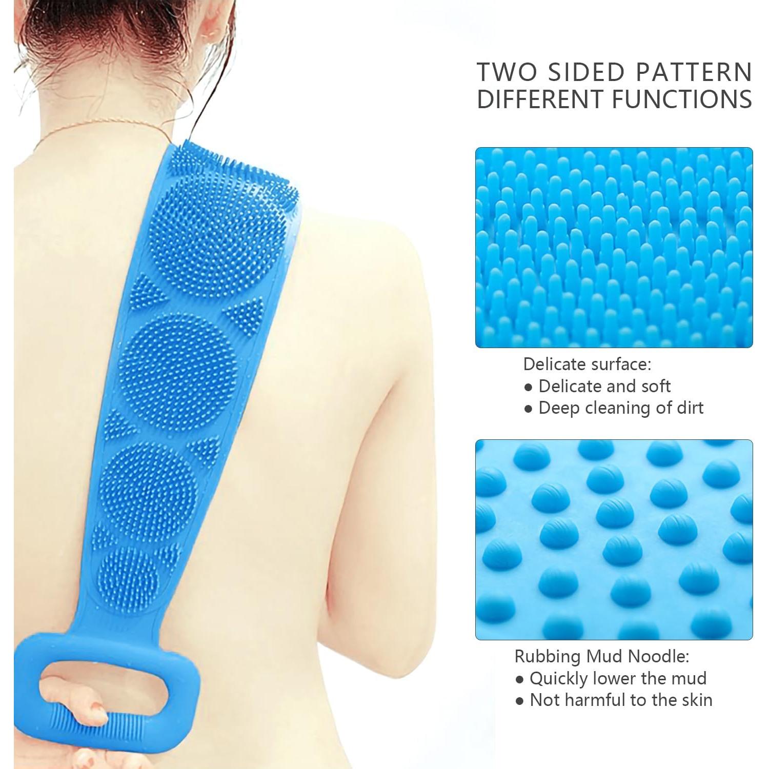 Esfregador de Espalda de Silicona ICSTM 69.85 cm Doble Cara